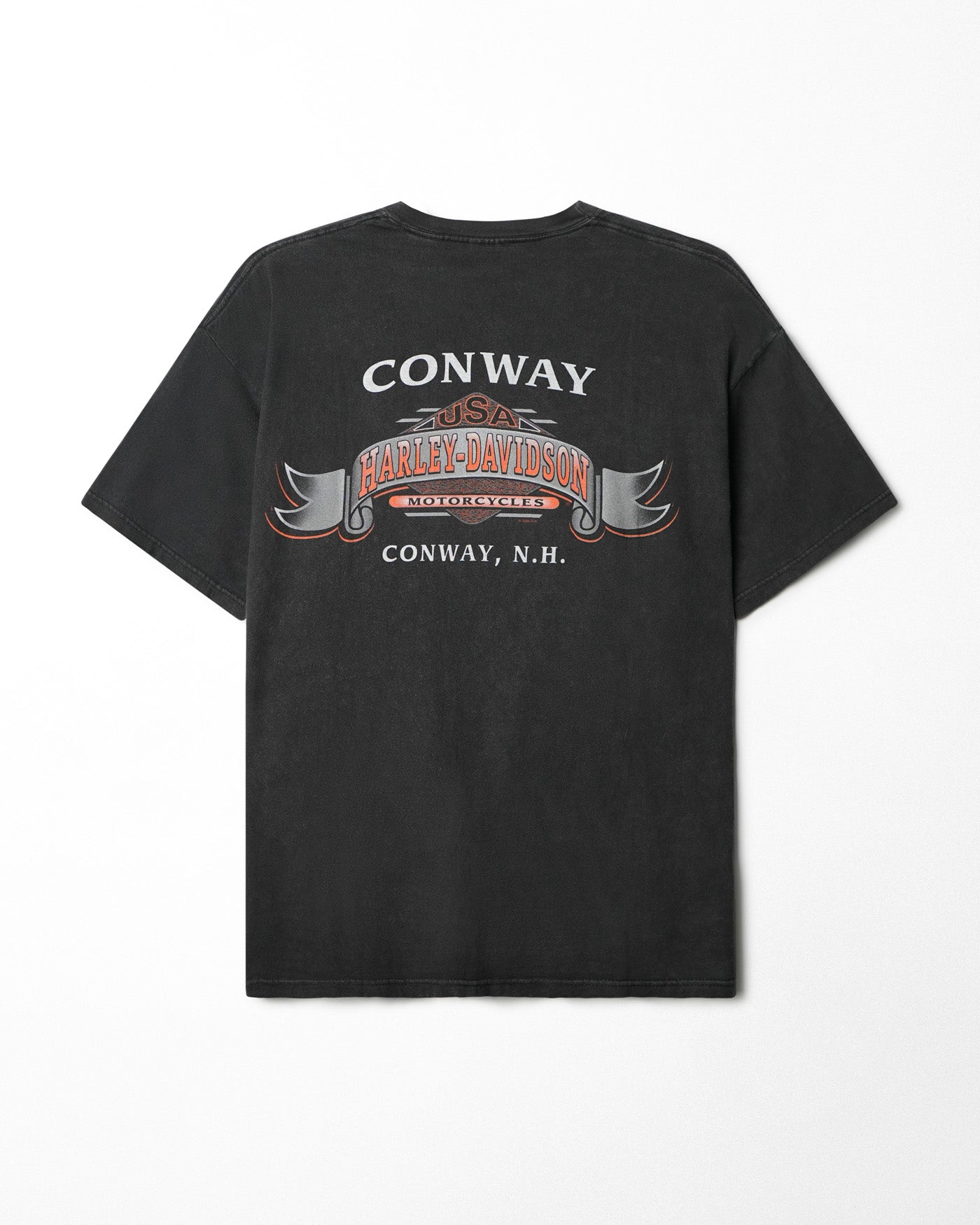 HARLEY DAVIDSON "CONWAY" BLACK FADED POCKET T-SHIRT