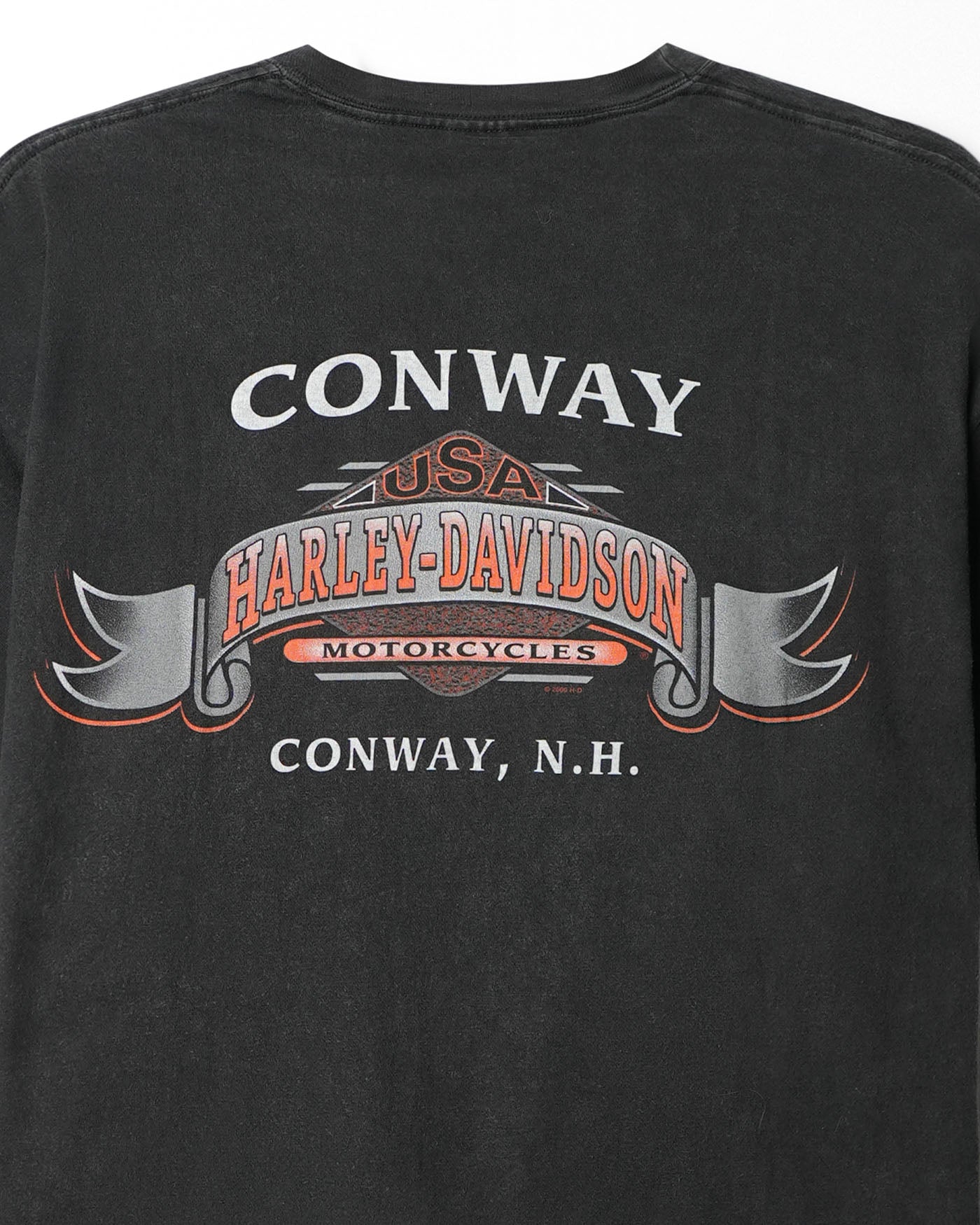 HARLEY DAVIDSON "CONWAY" BLACK FADED POCKET T-SHIRT