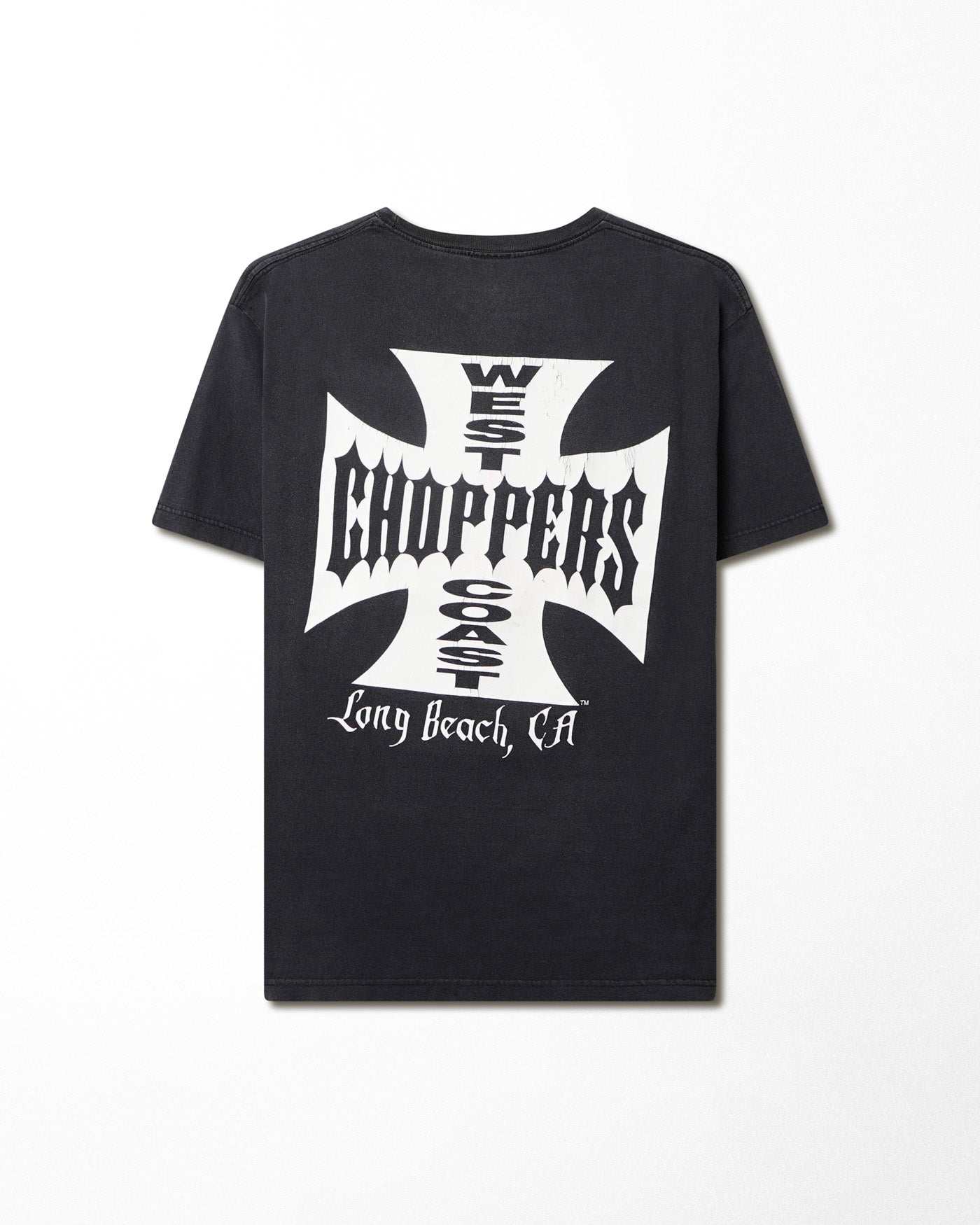 WEST COAST CHOPPERS "CLASSIC LOGO" BLACK FADED T-SHIRT