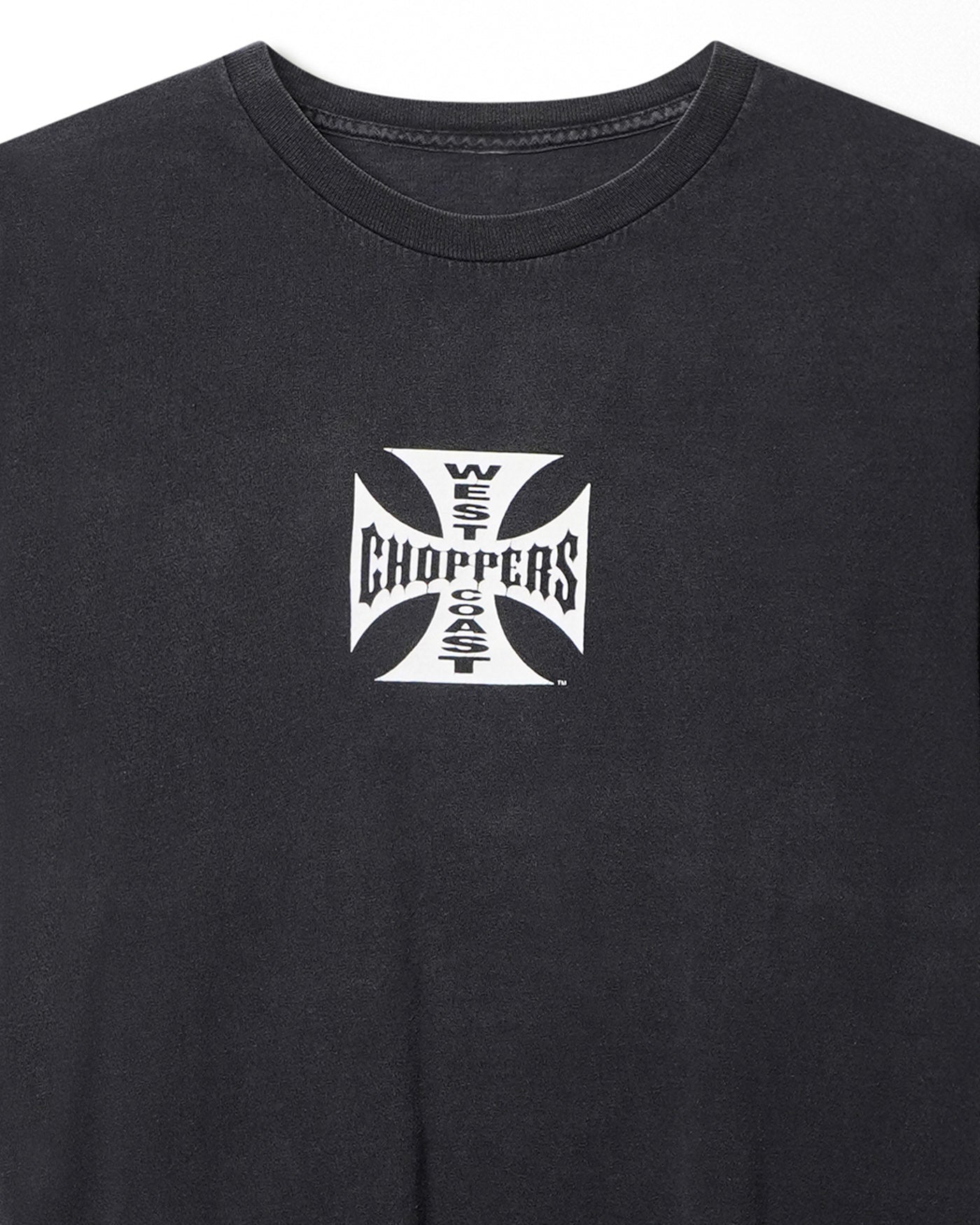 WEST COAST CHOPPERS "CLASSIC LOGO" BLACK FADED T-SHIRT