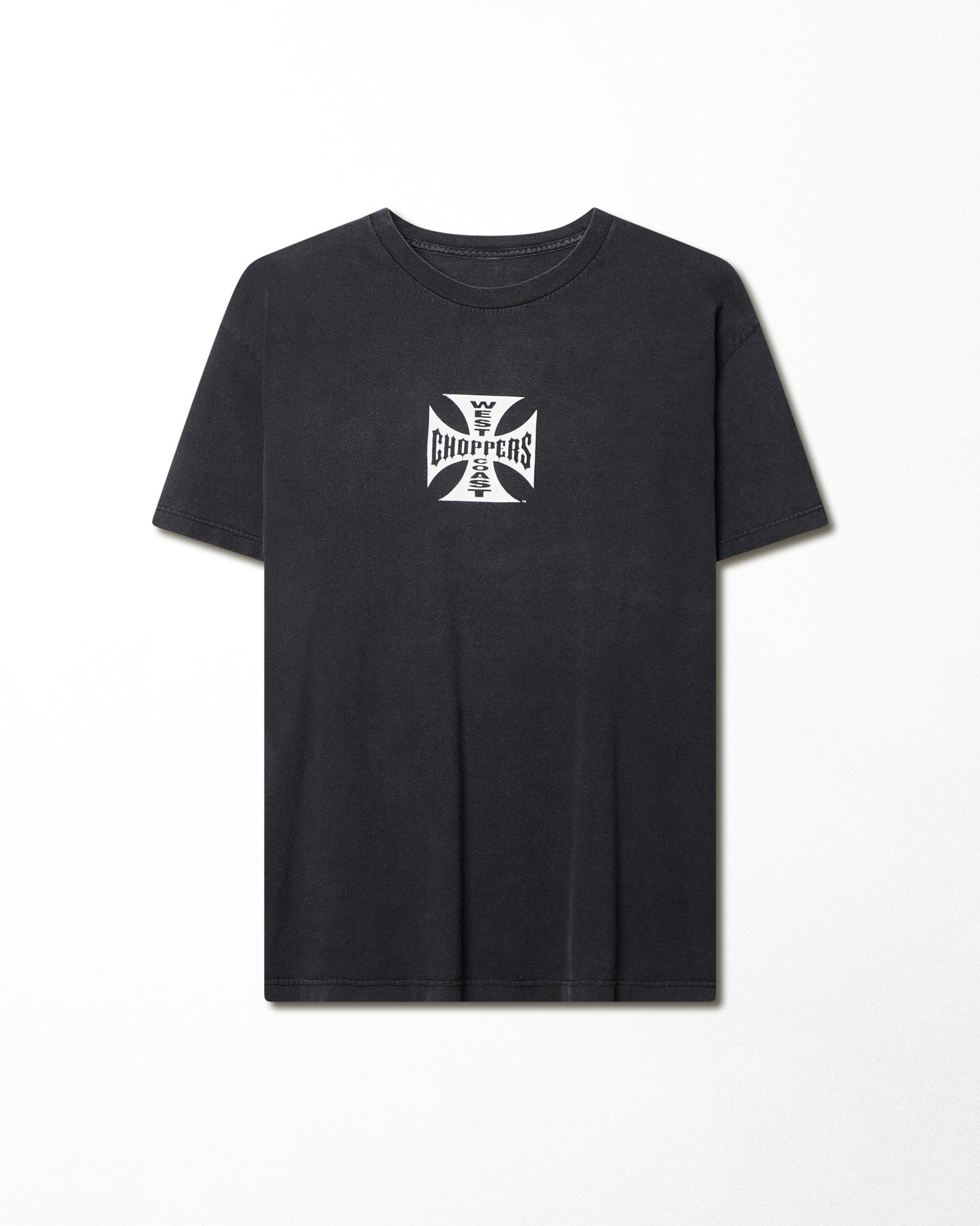 WEST COAST CHOPPERS "CLASSIC LOGO" BLACK FADED T-SHIRT