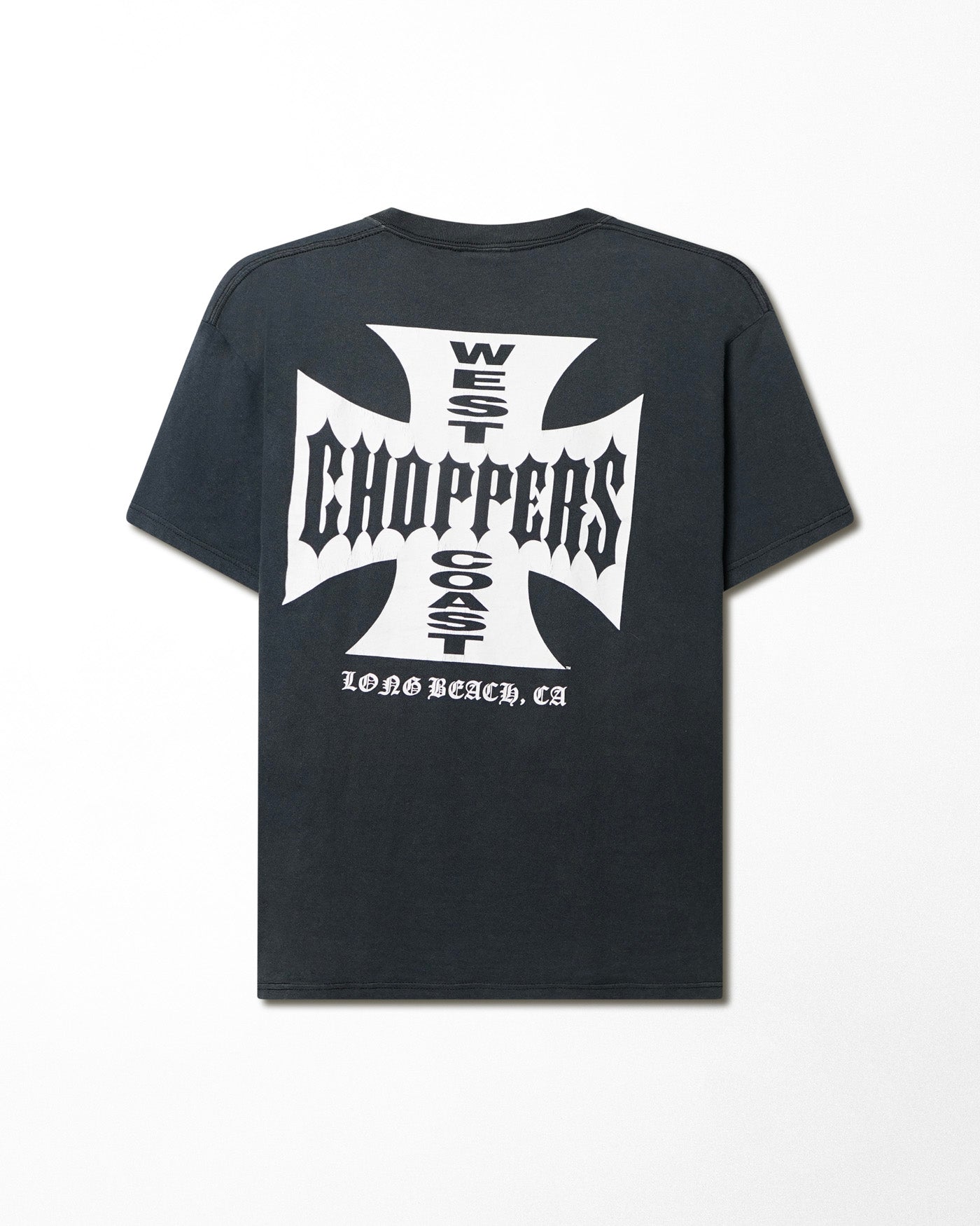 WEST COAST CHOPPERS "CLASSIC LOGO" NAVY FADED T-SHIRT