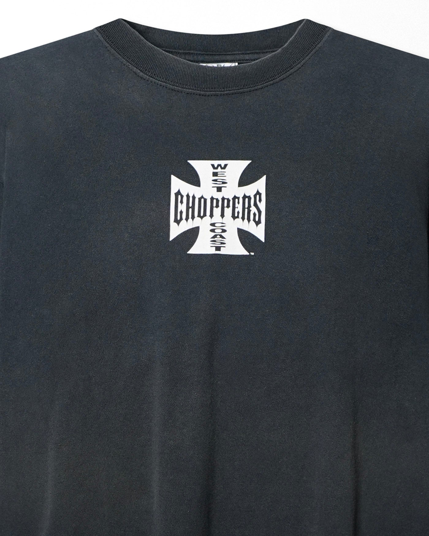 WEST COAST CHOPPERS "CLASSIC LOGO" NAVY FADED T-SHIRT