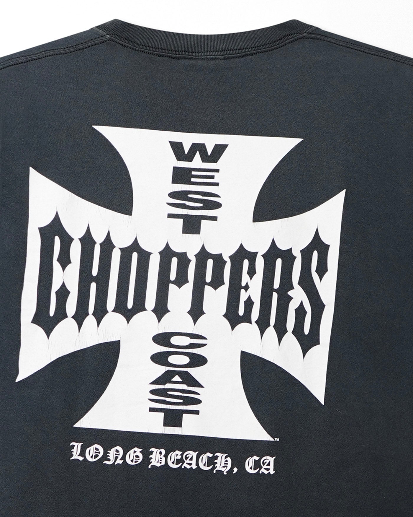WEST COAST CHOPPERS "CLASSIC LOGO" NAVY FADED T-SHIRT