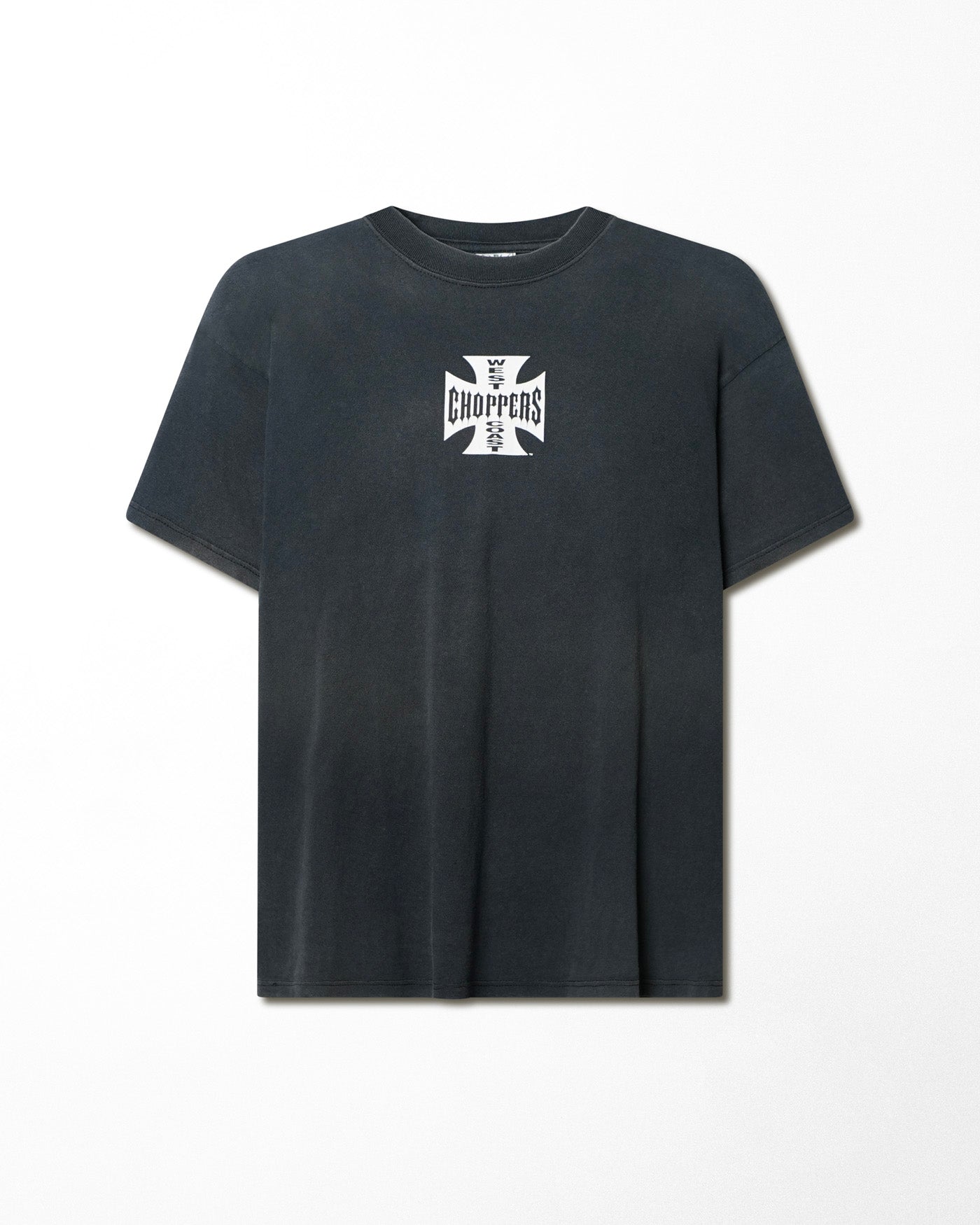 WEST COAST CHOPPERS "CLASSIC LOGO" NAVY FADED T-SHIRT