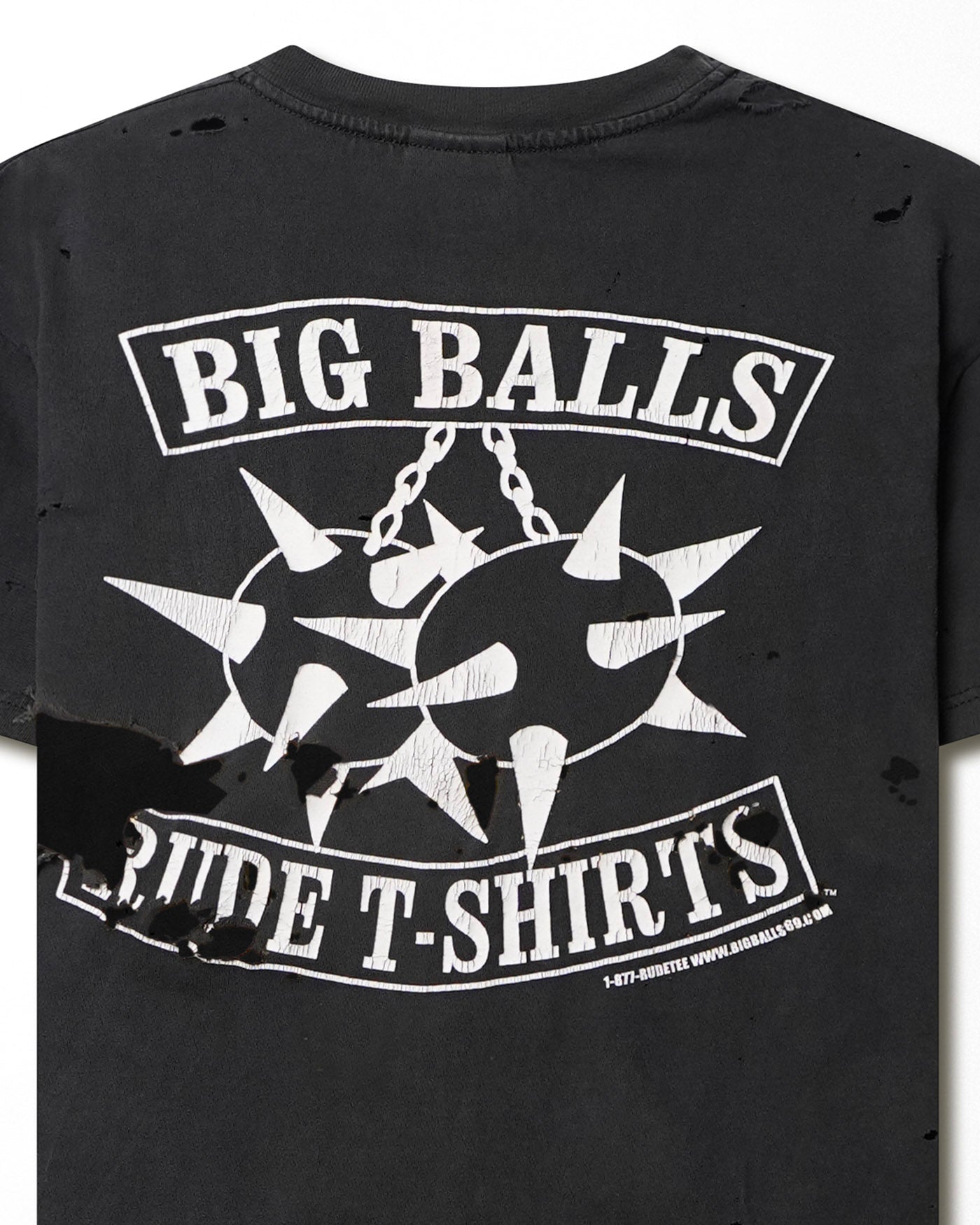 HANES "WHOEVER YOU ARE FUCK YOU!" BLACK DESTROYED T-SHIRT