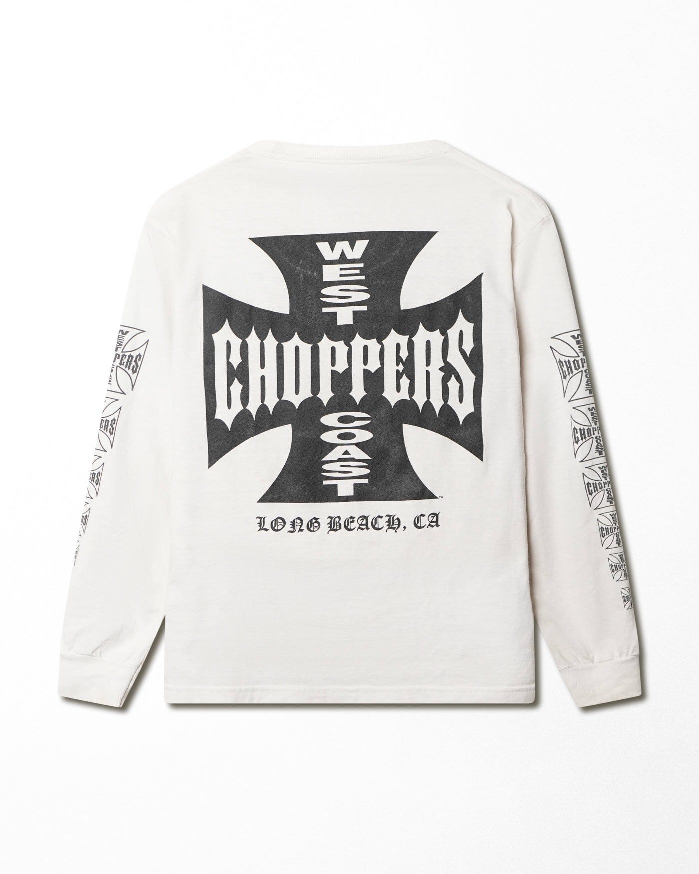 WEST COAST CHOPPERS "CLASSIC LOGO" WHITE LONG SLEEVE T-SHIRT