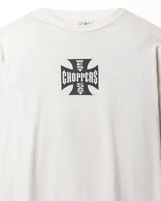 WEST COAST CHOPPERS "CLASSIC LOGO" WHITE LONG SLEEVE T-SHIRT