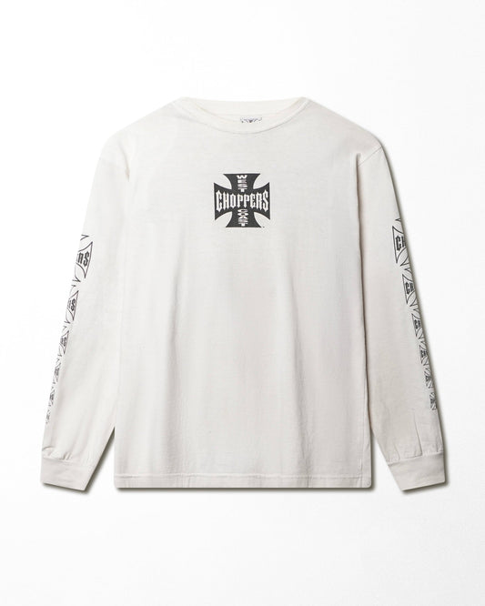 WEST COAST CHOPPERS "CLASSIC LOGO" WHITE LONG SLEEVE T-SHIRT