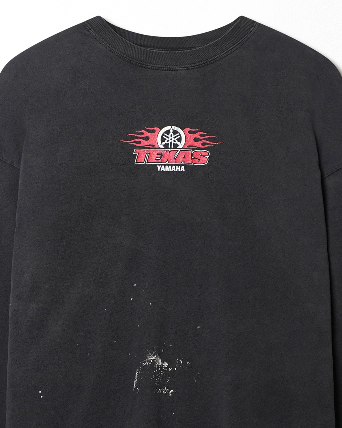 GILDAN "TEXAS YAMAHA FLAMES" BLACK LONG SLEEVE T-SHIRT
