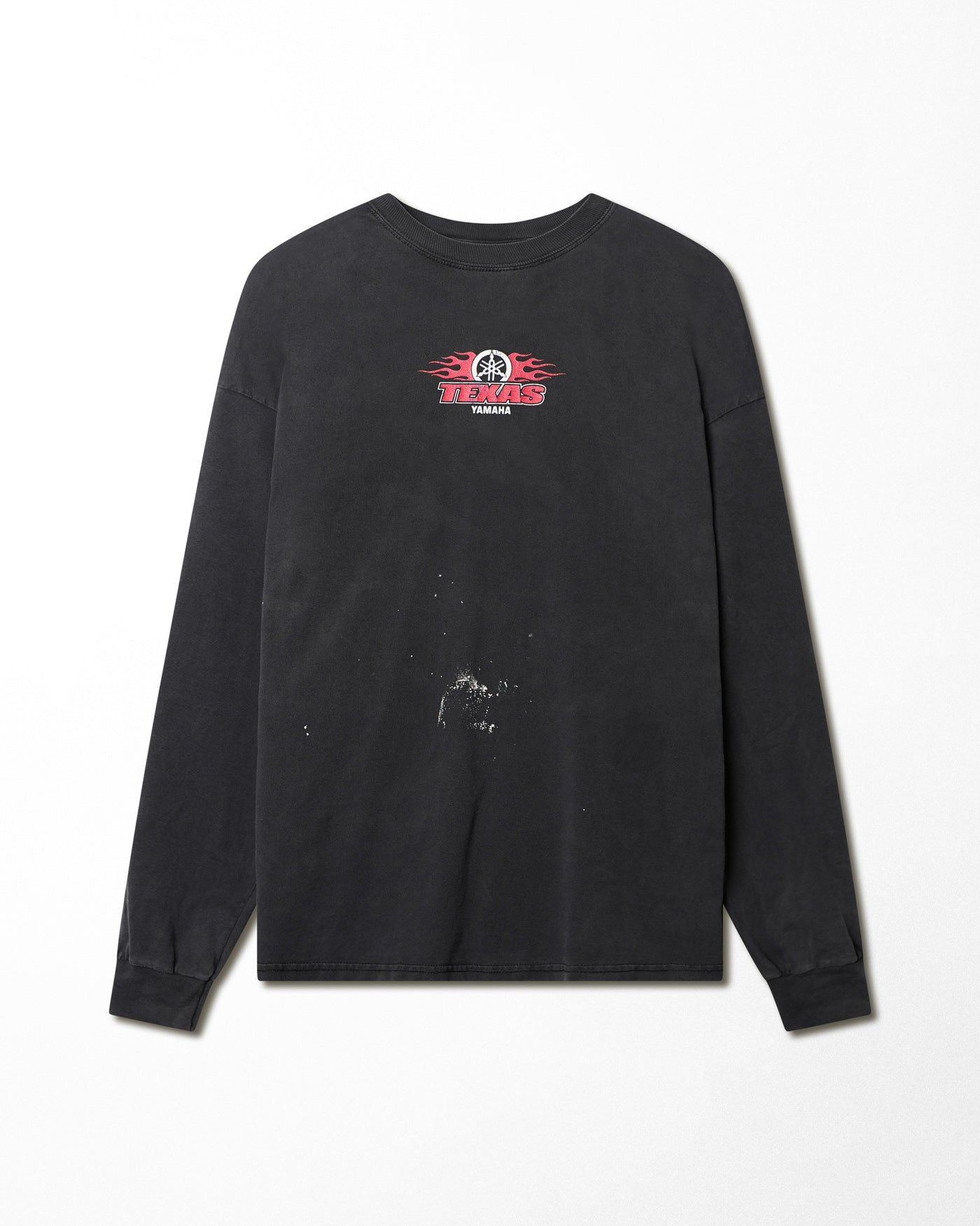 GILDAN "TEXAS YAMAHA FLAMES" BLACK LONG SLEEVE T-SHIRT
