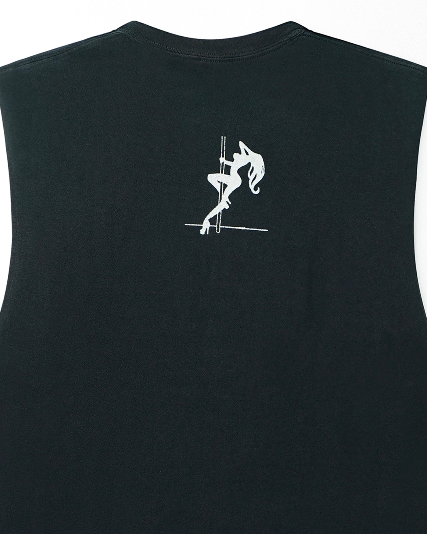 GILDAN "I SUPPORT SINGLE MOMS" BLACK SLEEVELESS T-SHIRT