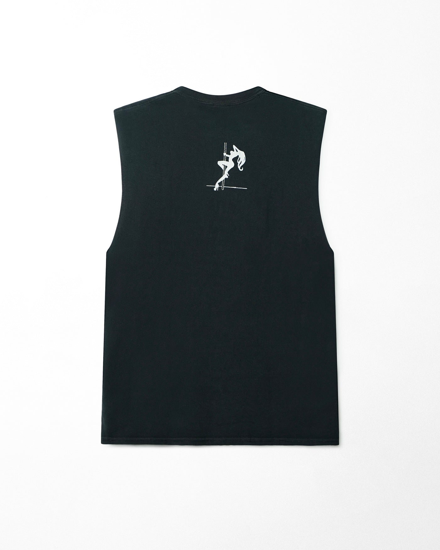 GILDAN "I SUPPORT SINGLE MOMS" BLACK SLEEVELESS T-SHIRT
