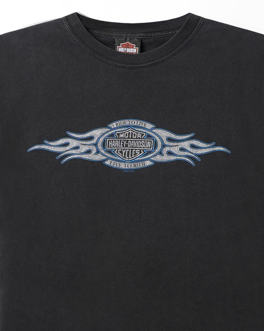 HARLEY-DAVIDSON “CORONA” BLACK FADED T-SHIRT