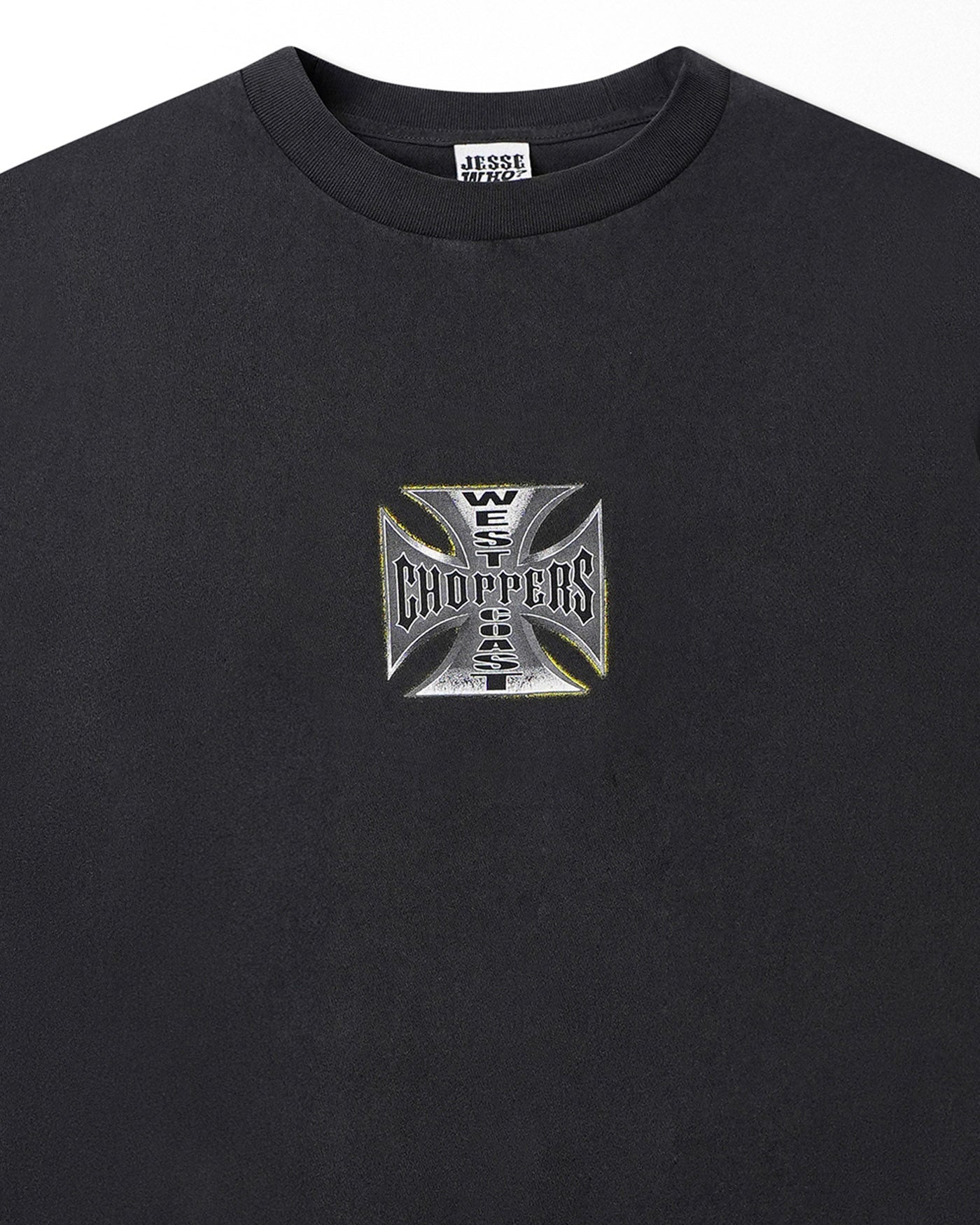 WEST COAST CHOPPERS "IRON CROSS" BLACK LONG SLEEVE T-SHIRT