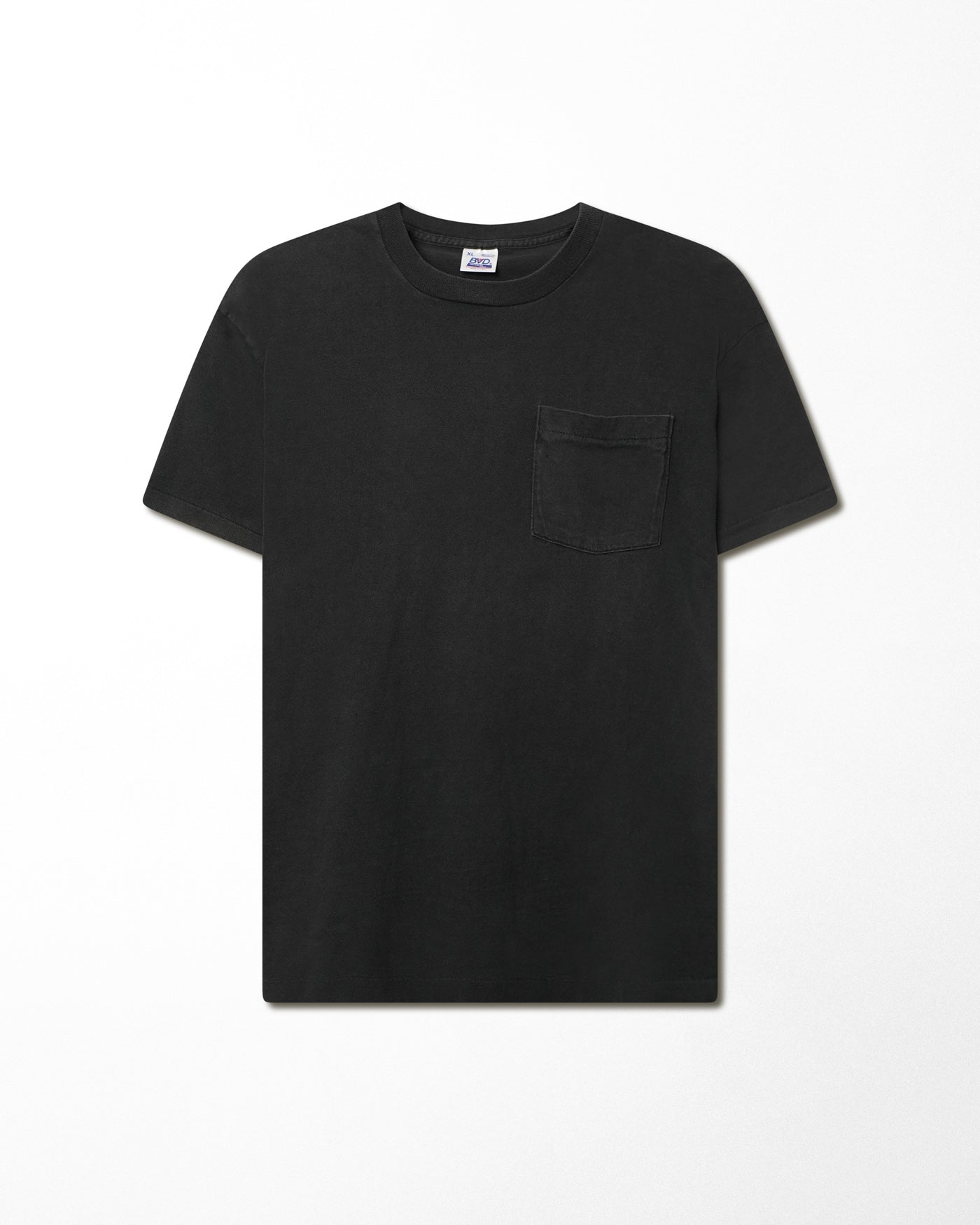 BVD BLACK FADED POCKET T-SHIRT