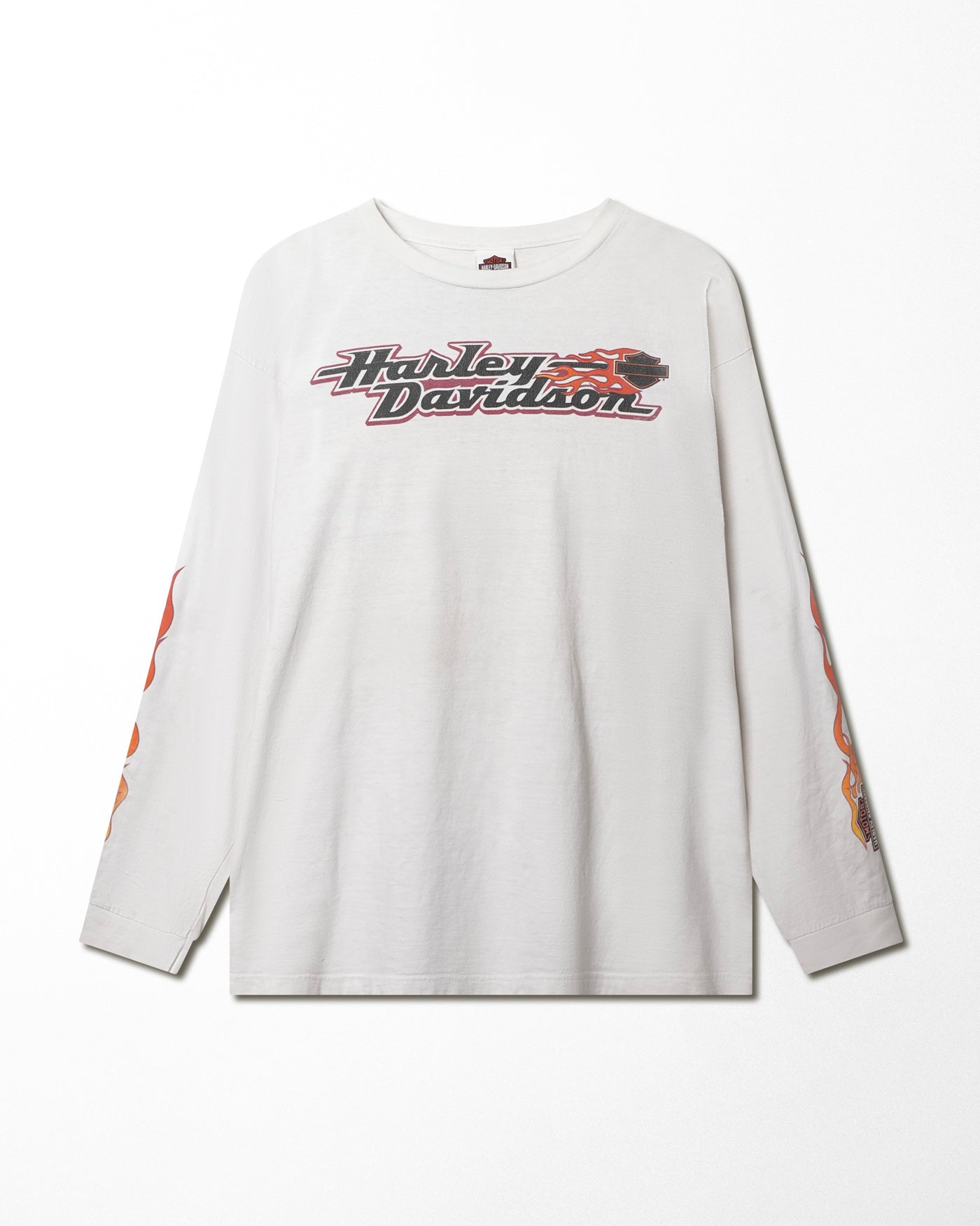HARLEY DAVIDSON "THUNDER MOUNTAIN" WHITE LONGSLEEVE T-SHIRT