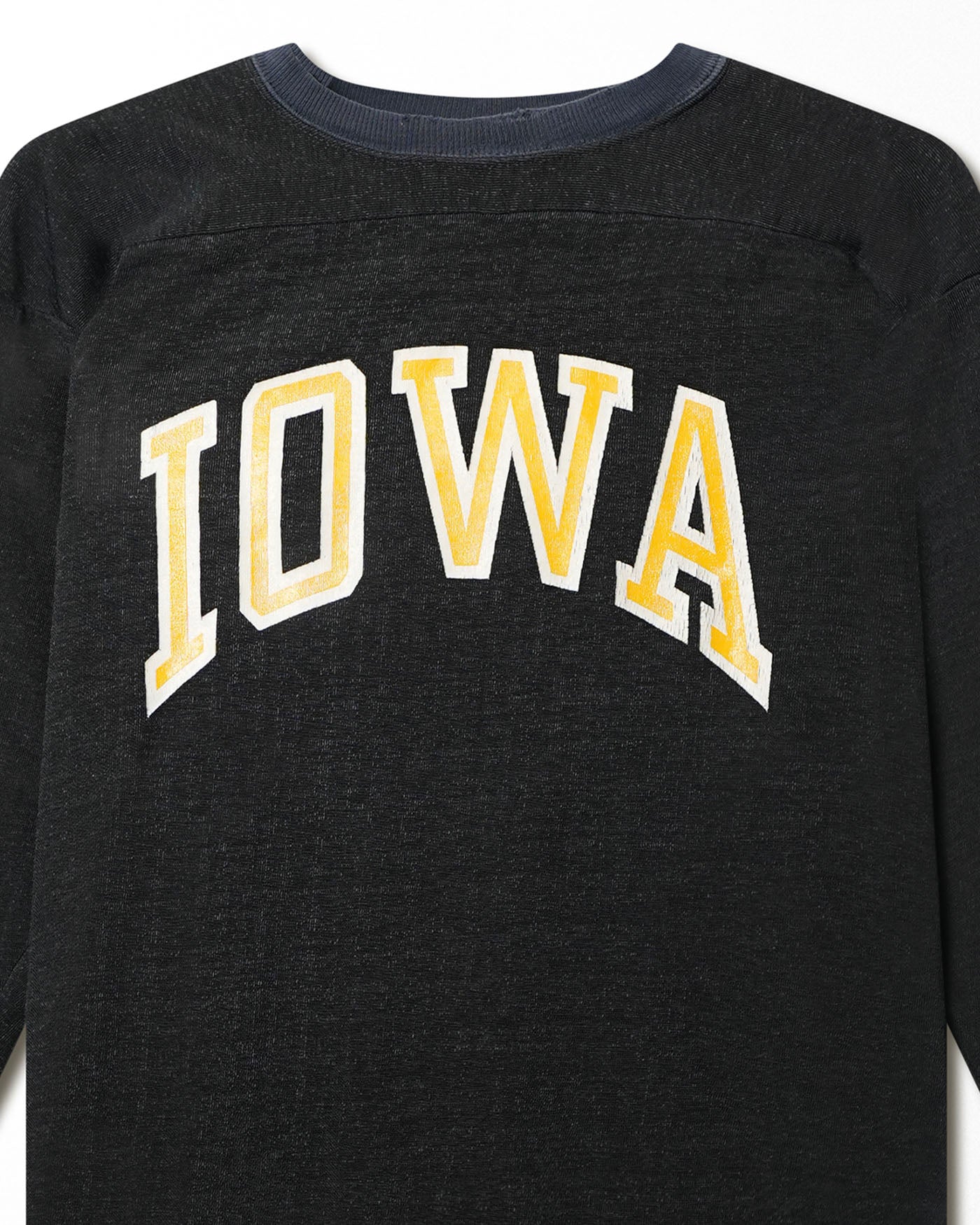 CHAMPION "IOWA" BLACK 3/4 JERSEY T-SHIRT