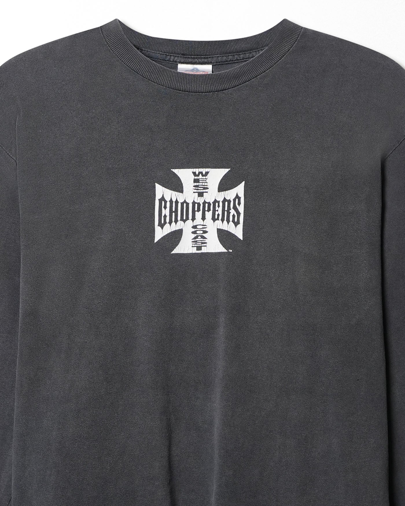 ALSTYLE WEST COAST CHOPPERS "CLASSIC LOGO" GREY FADED LONG SLEEVE T-SHIRT