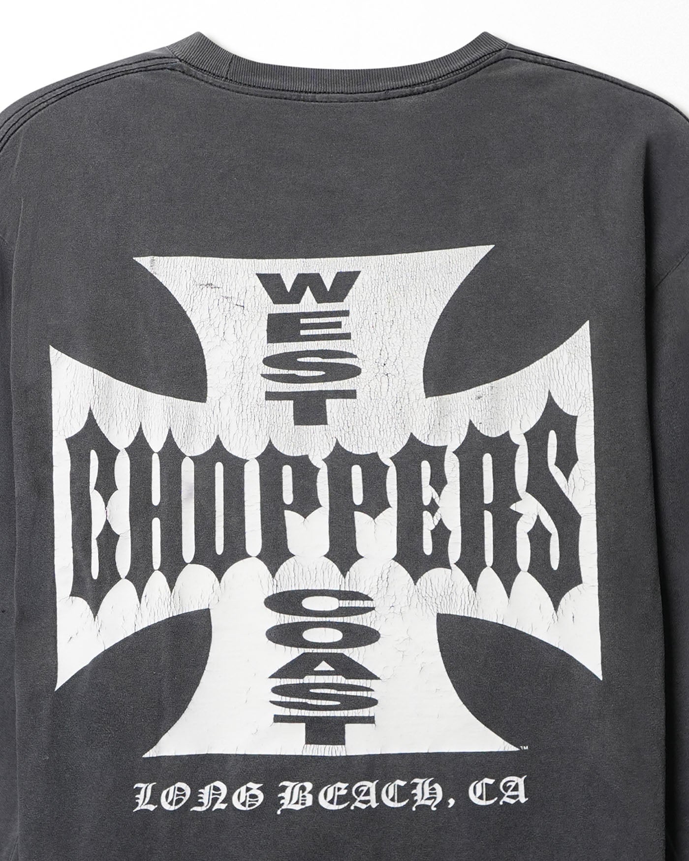 ALSTYLE WEST COAST CHOPPERS "CLASSIC LOGO" GREY FADED LONG SLEEVE T-SHIRT