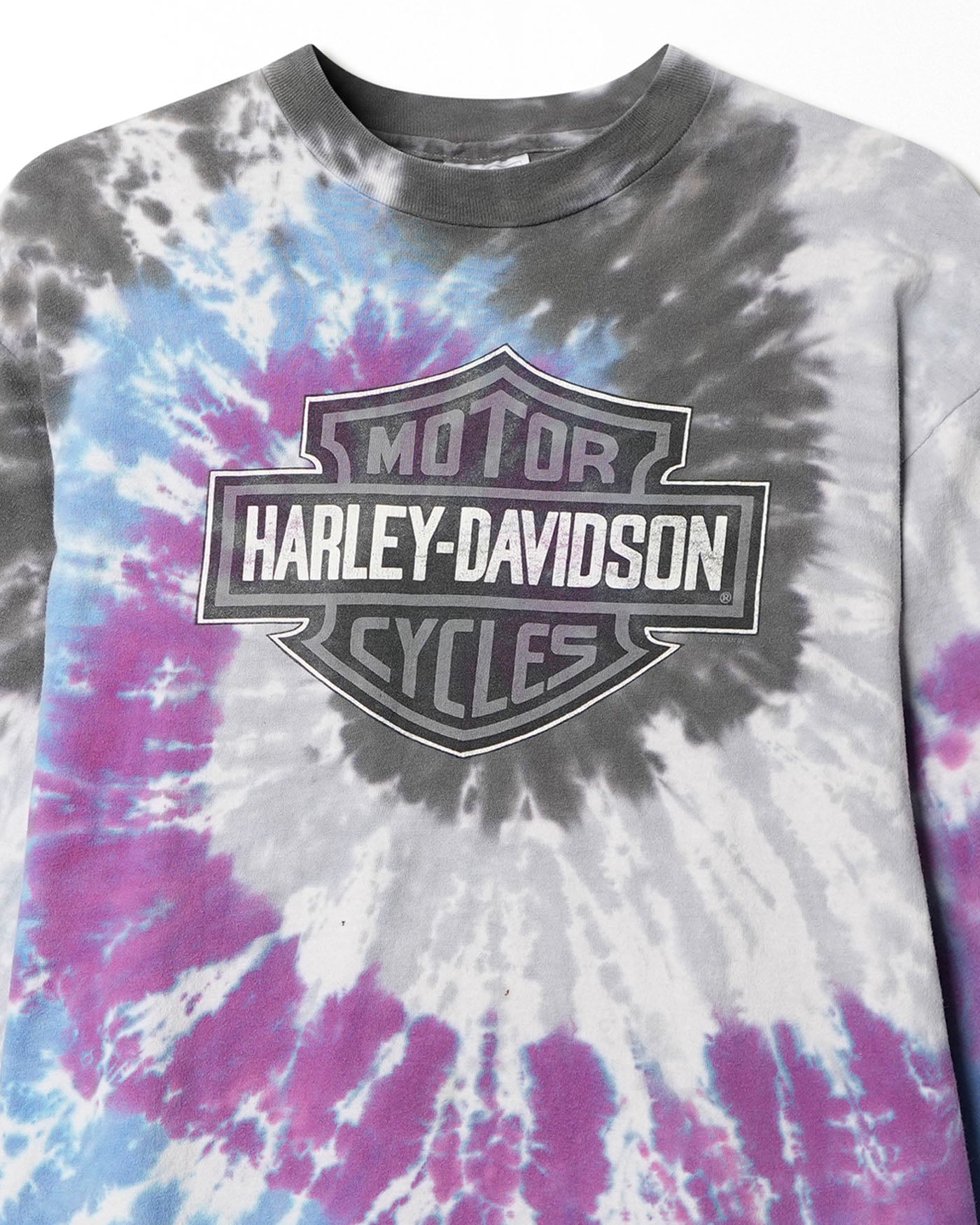 HARLEY DAVIDSON "BATON ROUGE" TIE DYE LONG SLEEVE T-SHIRT
