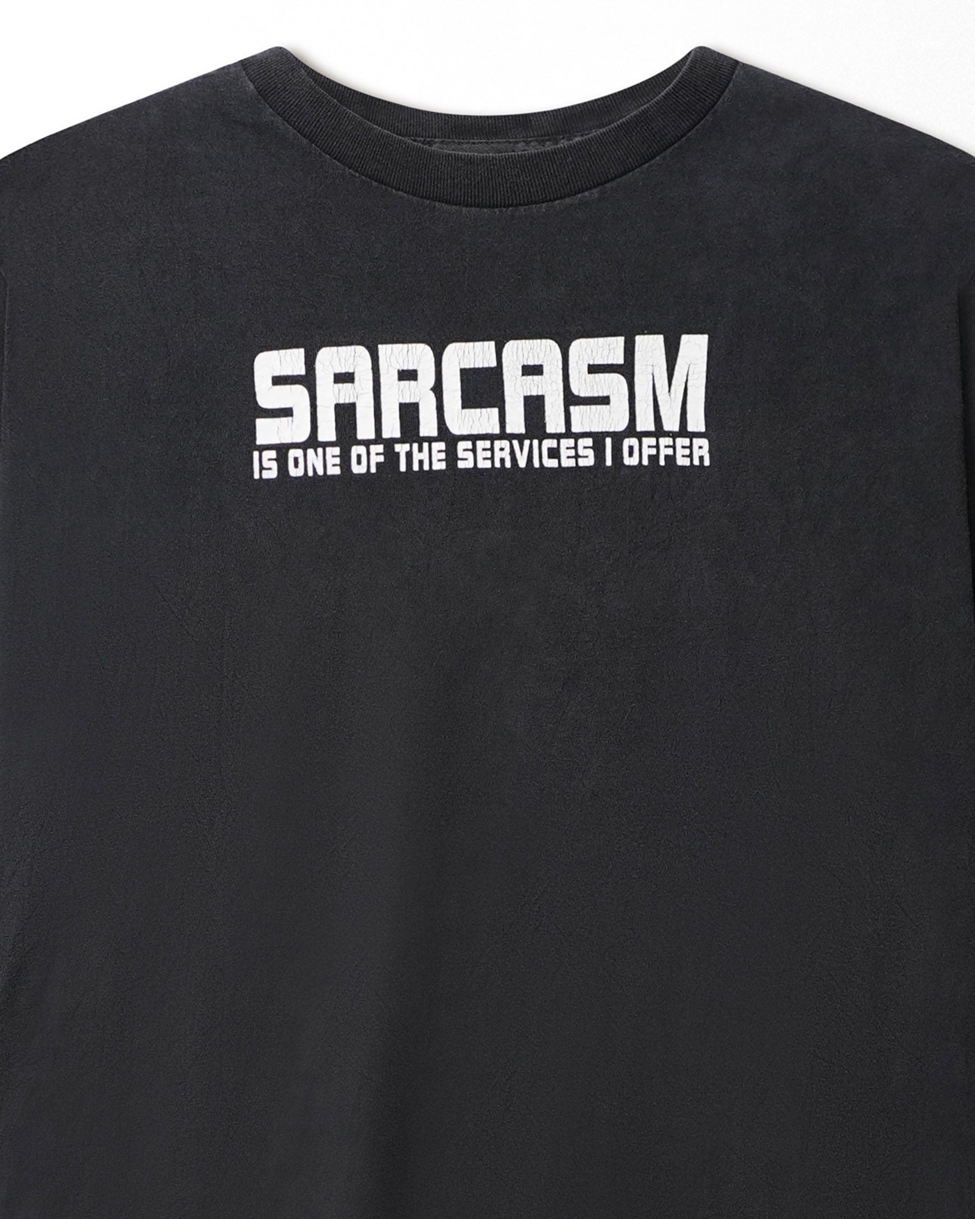 ALSTYLE "SARCASM" BLACK FADED T-SHIRT