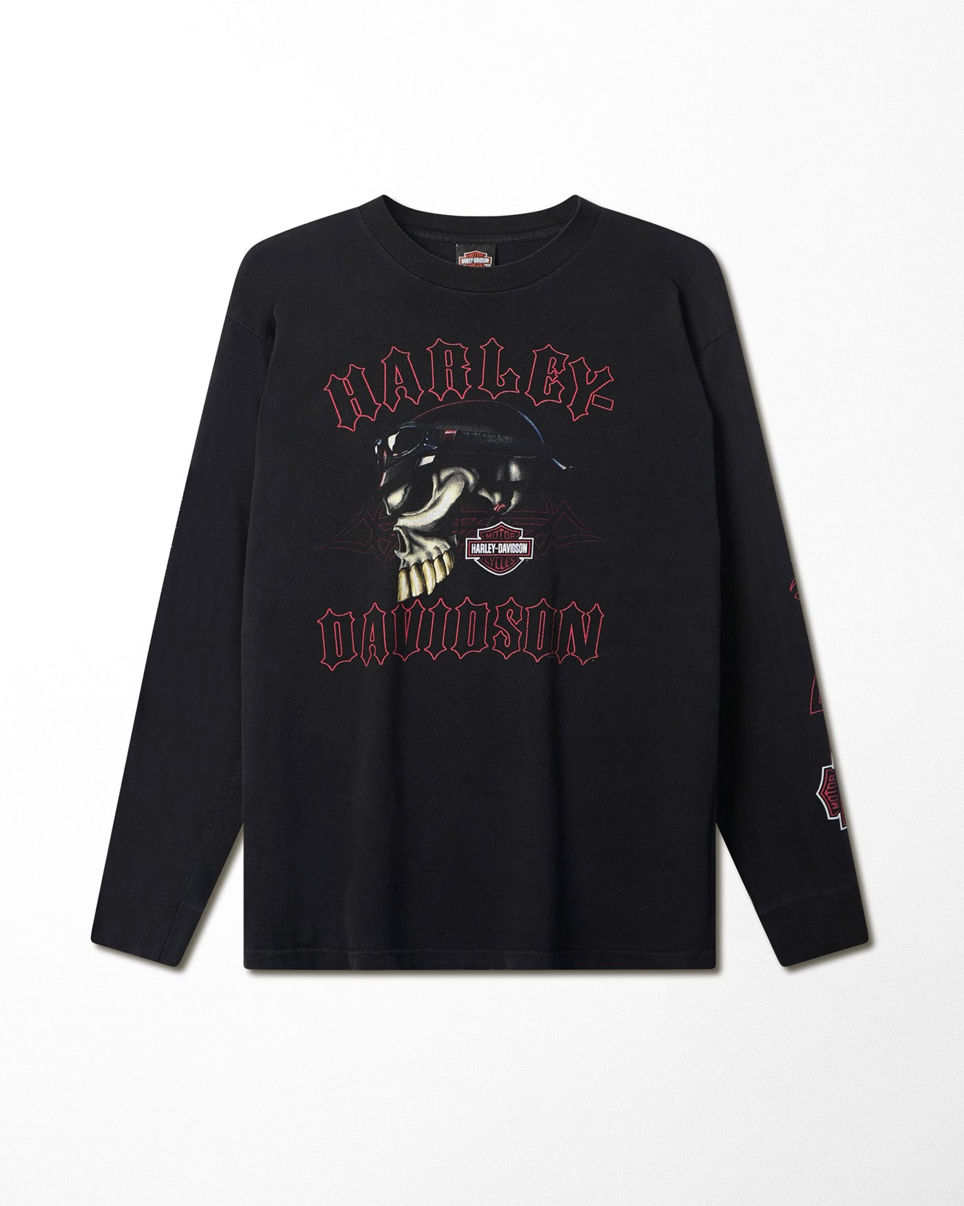 HARLEY-DAVIDSON "SKULL RIDER" BLACK LONGSLEEVE T-SHIRT