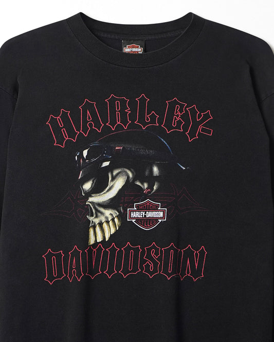HARLEY-DAVIDSON "SKULL RIDER" BLACK LONGSLEEVE T-SHIRT