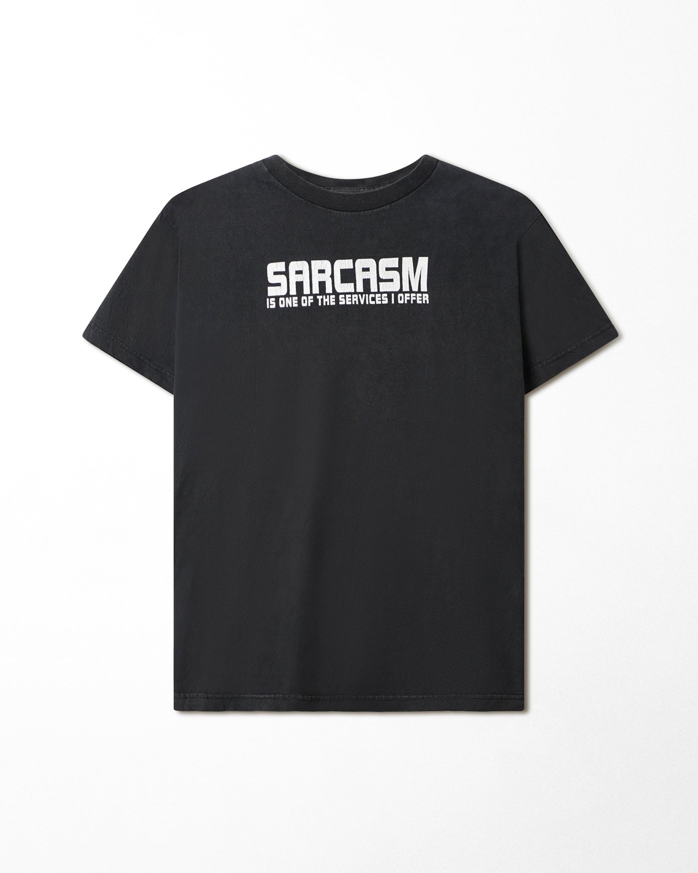 ALSTYLE "SARCASM" BLACK FADED T-SHIRT