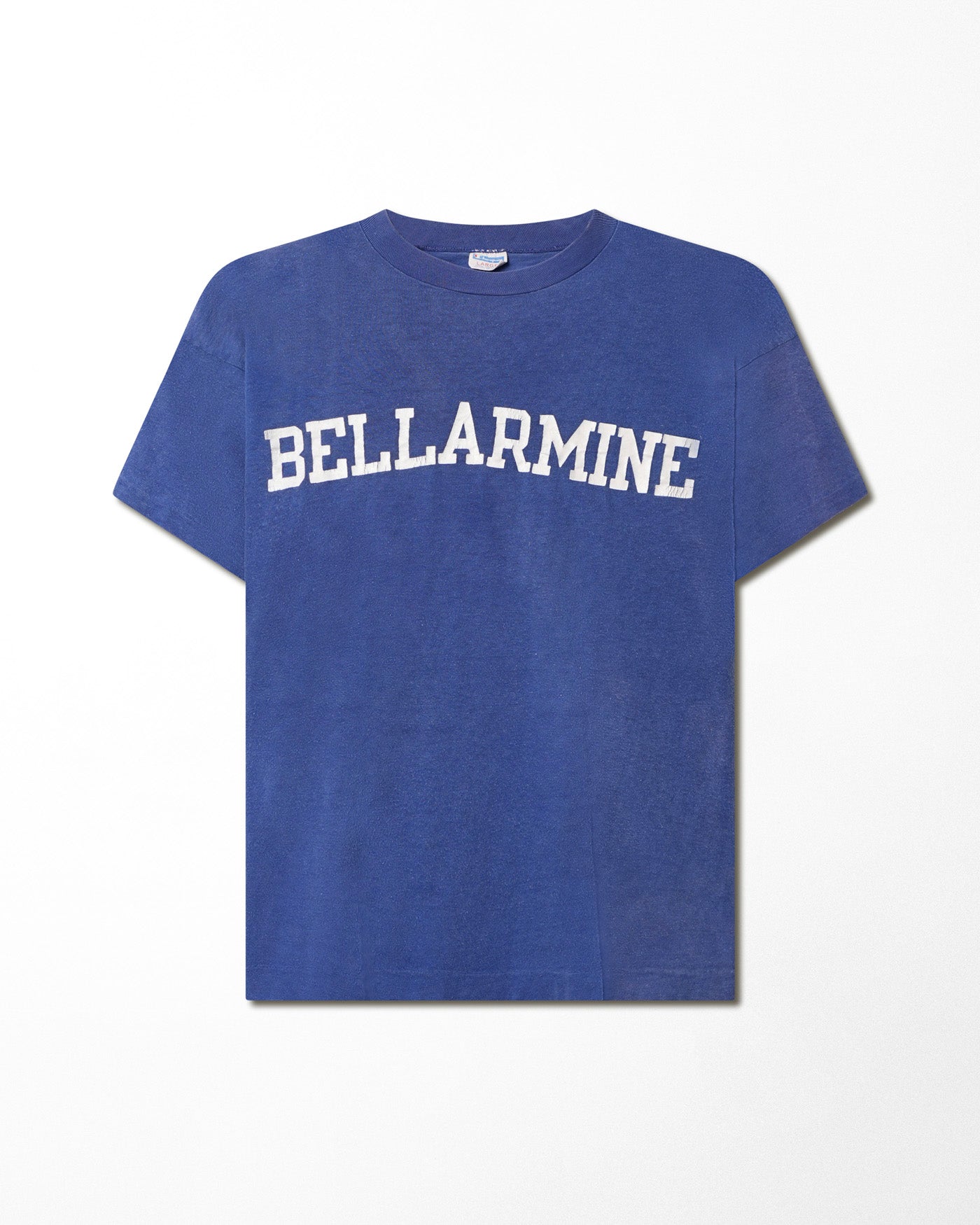 CHAMPION "BELLARMINE" BLUE FADED T-SHIRT