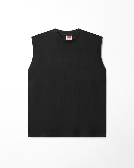 FRUIT OF THE LOOM BLACK TANK TOP