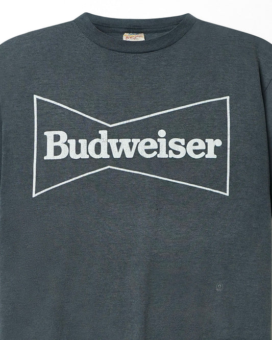 LABATT BEER GANG "BUDWEISER" GREY FADED T-SHIRT
