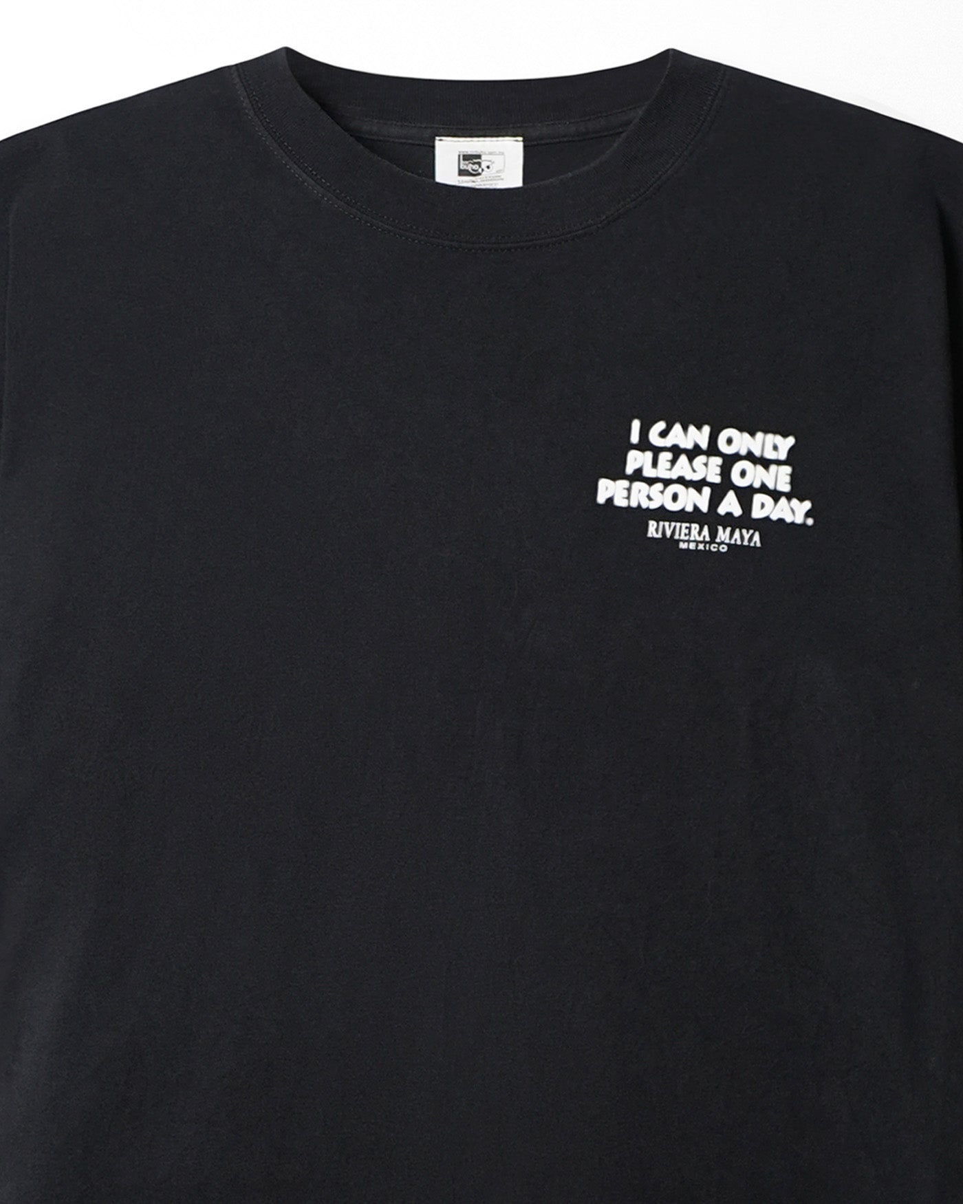 MR BUHO "I CAN ONLY PLEASE ONE PERSON" BLACK T-SHIRT