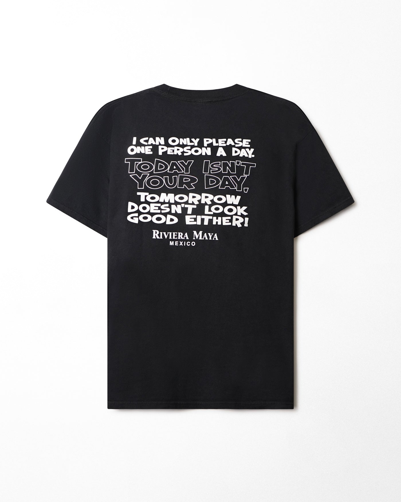 MR BUHO "I CAN ONLY PLEASE ONE PERSON" BLACK T-SHIRT