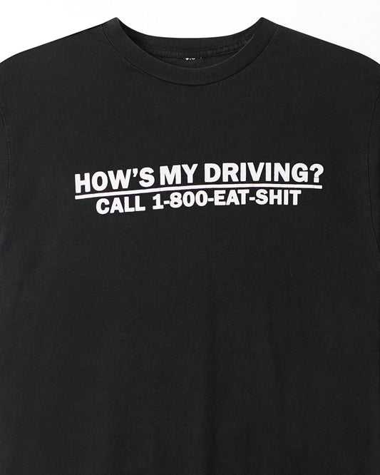 GILDAN "HOW'S MY DRIVING?" BLACK T-SHIRT