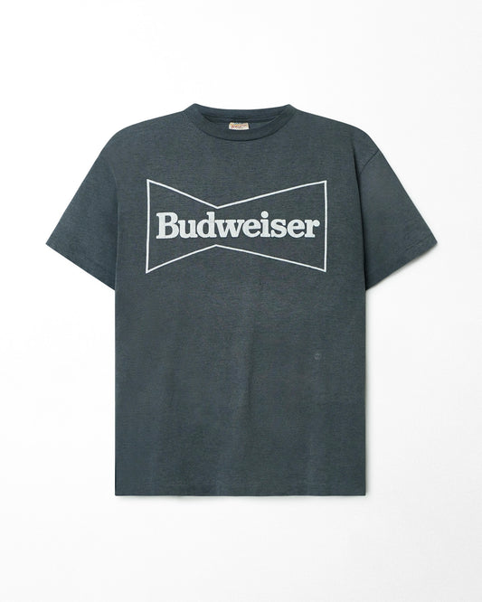 LABATT BEER GANG "BUDWEISER" GREY FADED T-SHIRT