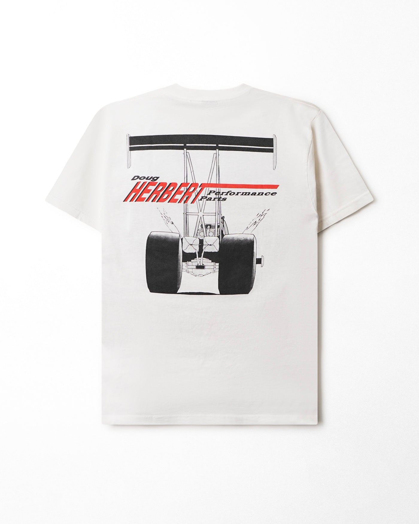 HUGGER SPORTSWEAR "NITRO" WHITE T-SHIRT