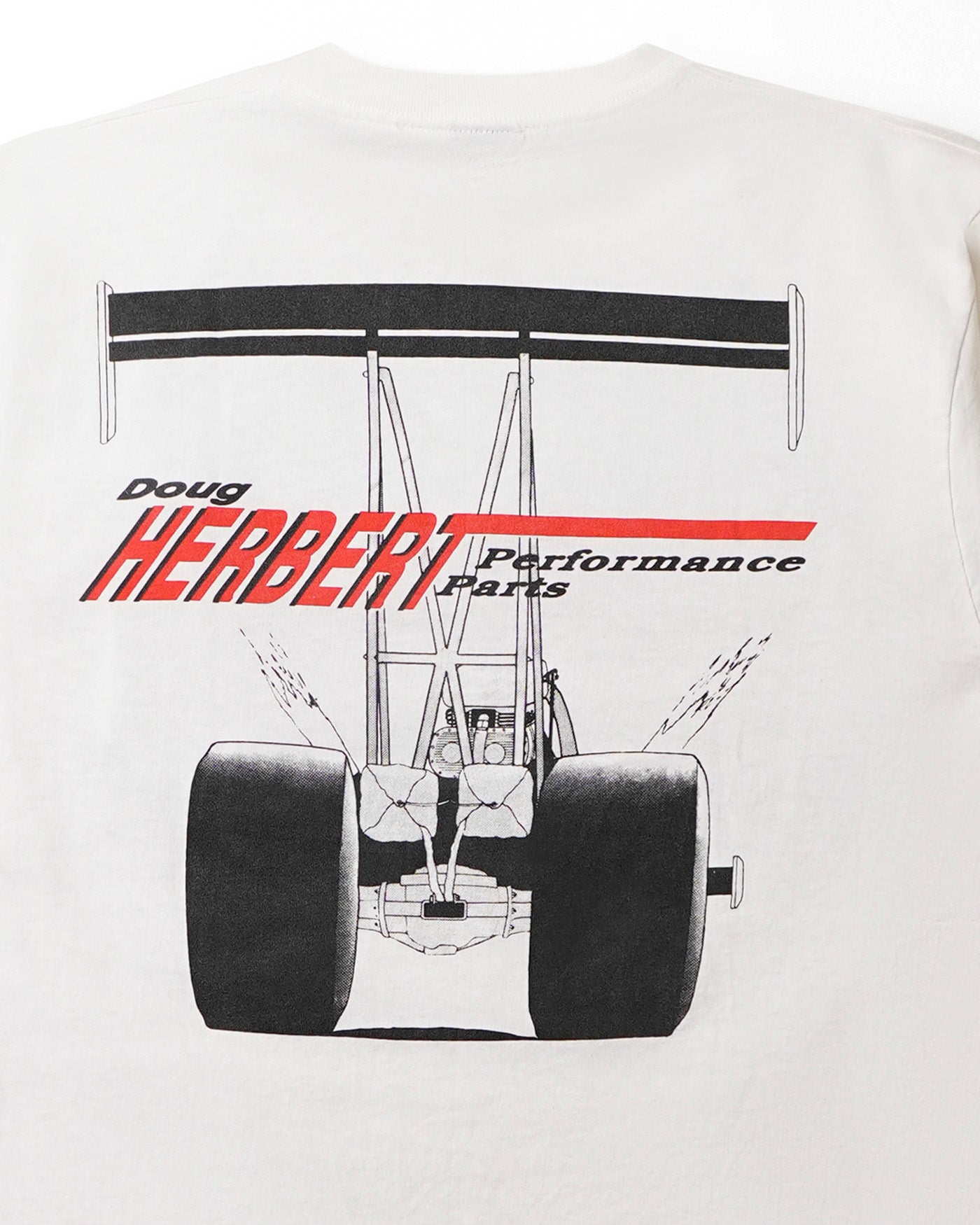 HUGGER SPORTSWEAR "NITRO" WHITE T-SHIRT