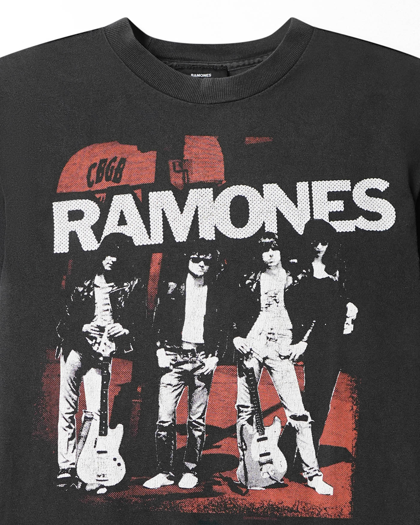 RAMONES BLACK FADED T-SHIRT