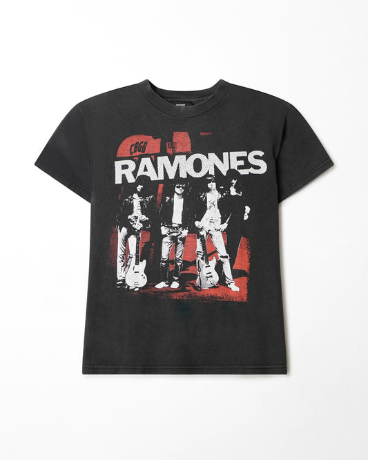 RAMONES BLACK FADED T-SHIRT