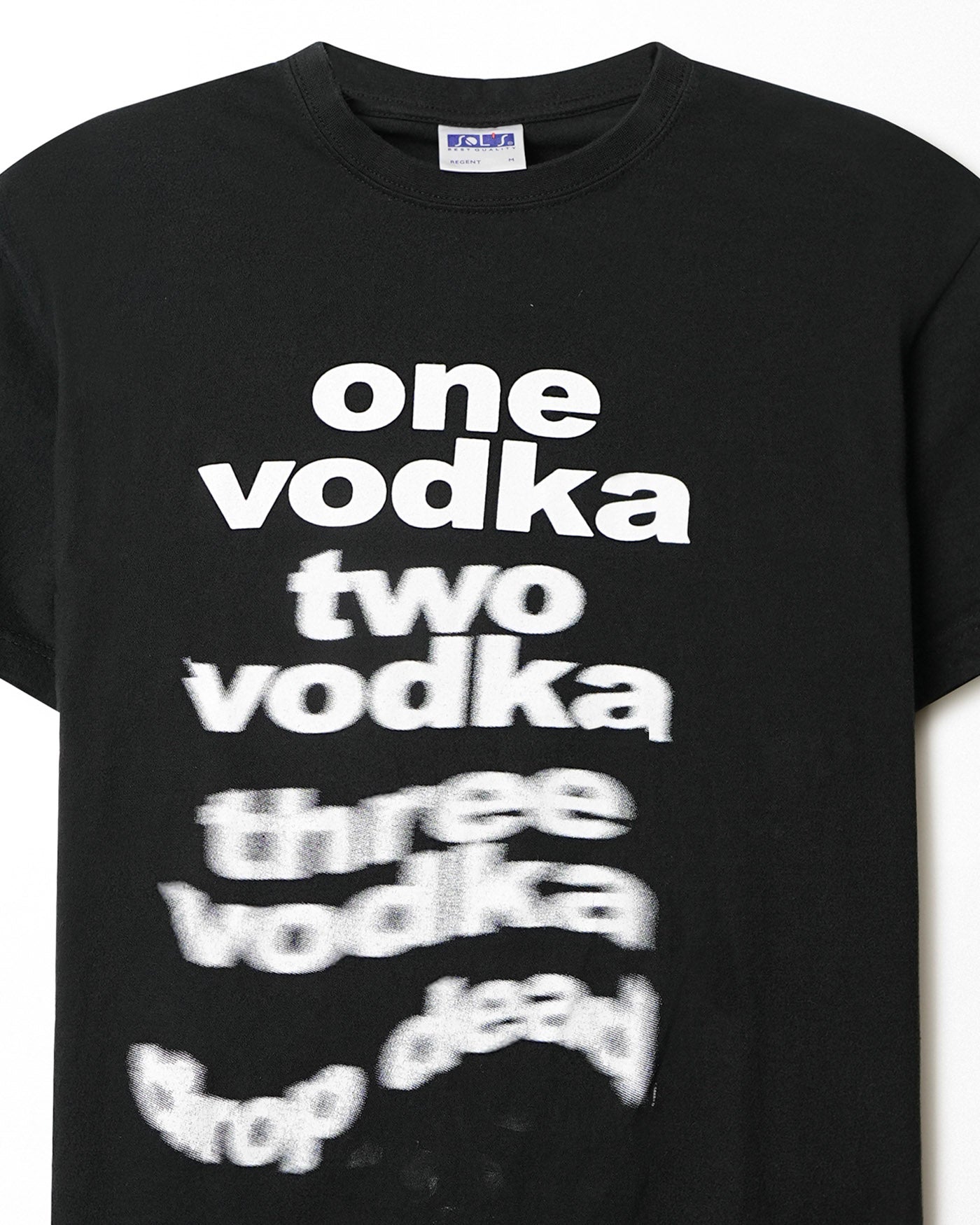 SOLS “ONE VODKA TWO VODKA THREE VODKA” BLACK T-SHIRT