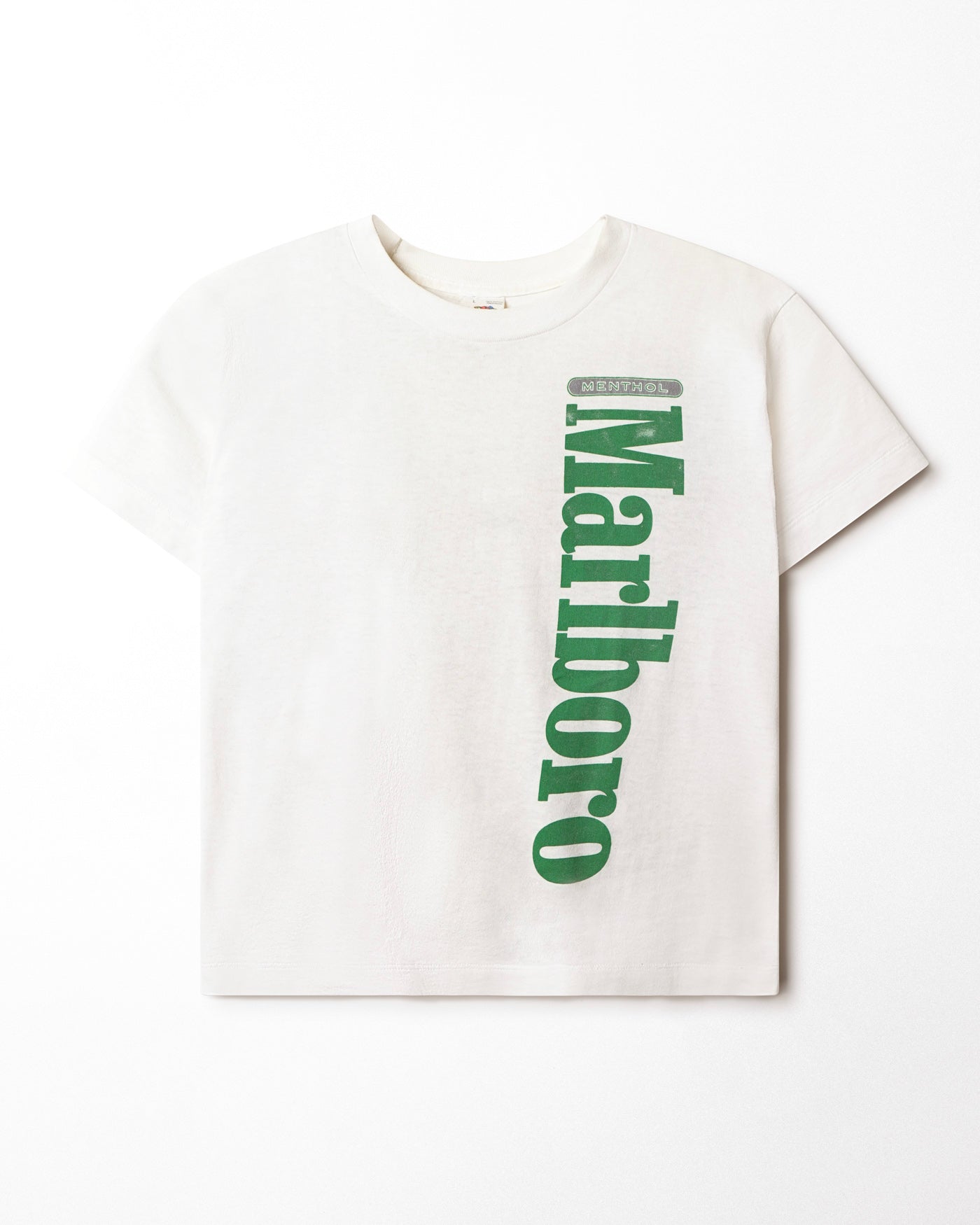FRUIT OF THE LOOM "MARLBORO MENTHOL" WHITE T-SHIRT