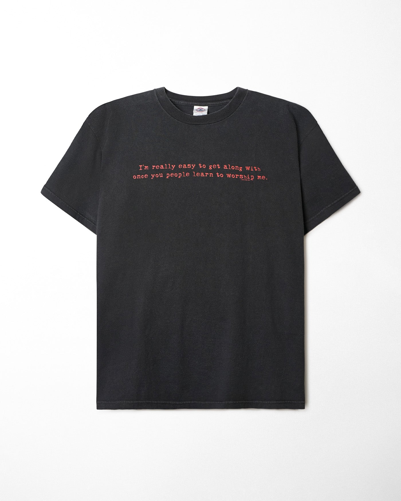DELTA "I'M REALLY EASY" BLACK FADED T-SHIRT