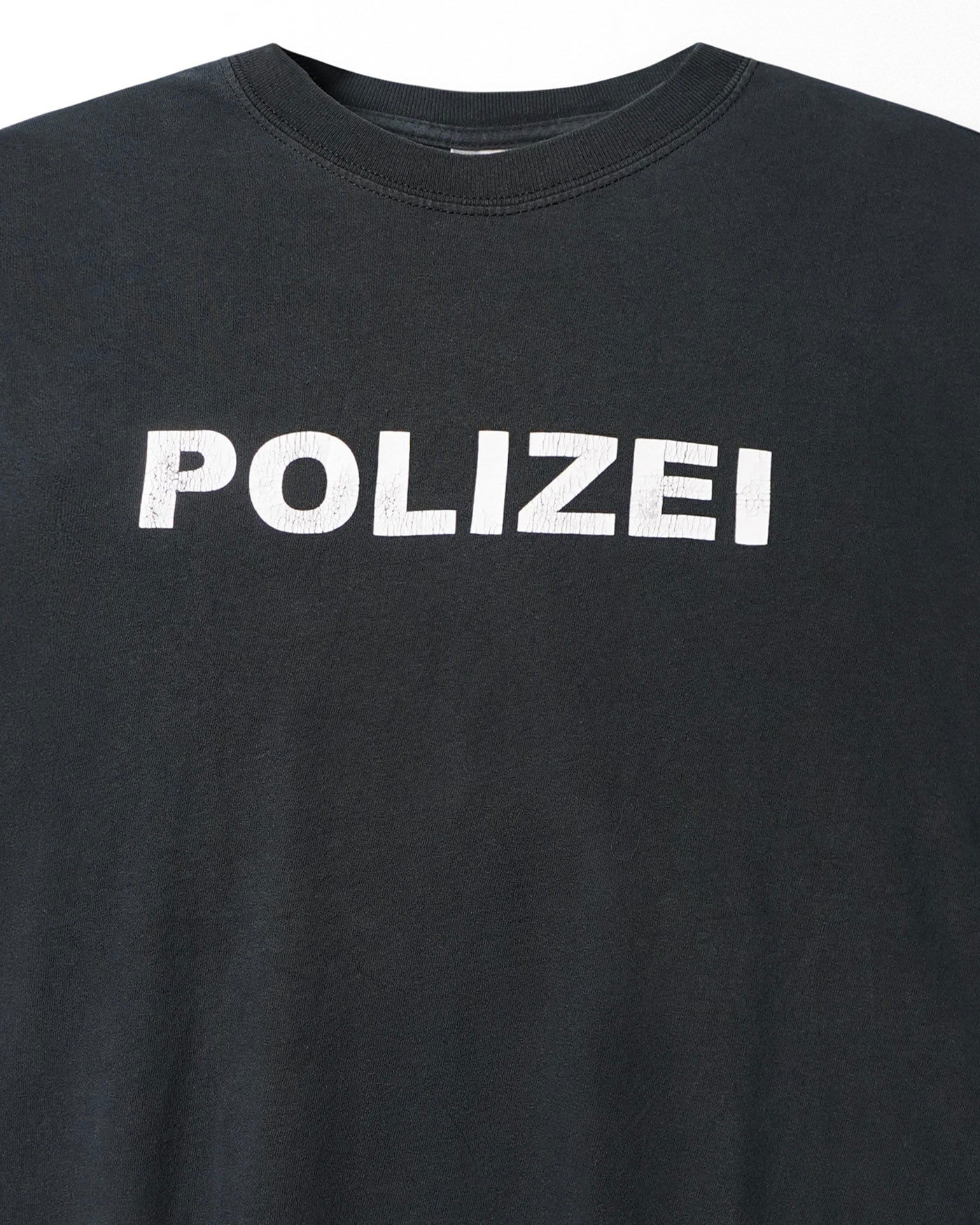 "POLIZEI" DARK BLUE FADED T-SHIRT