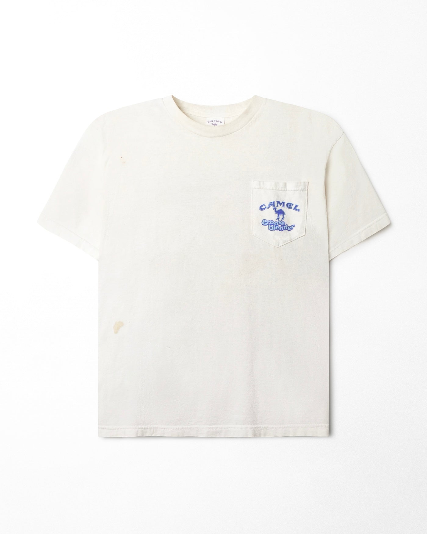 CAMEL "GROOVE BLENDER" WHITE POCKET T-SHIRT