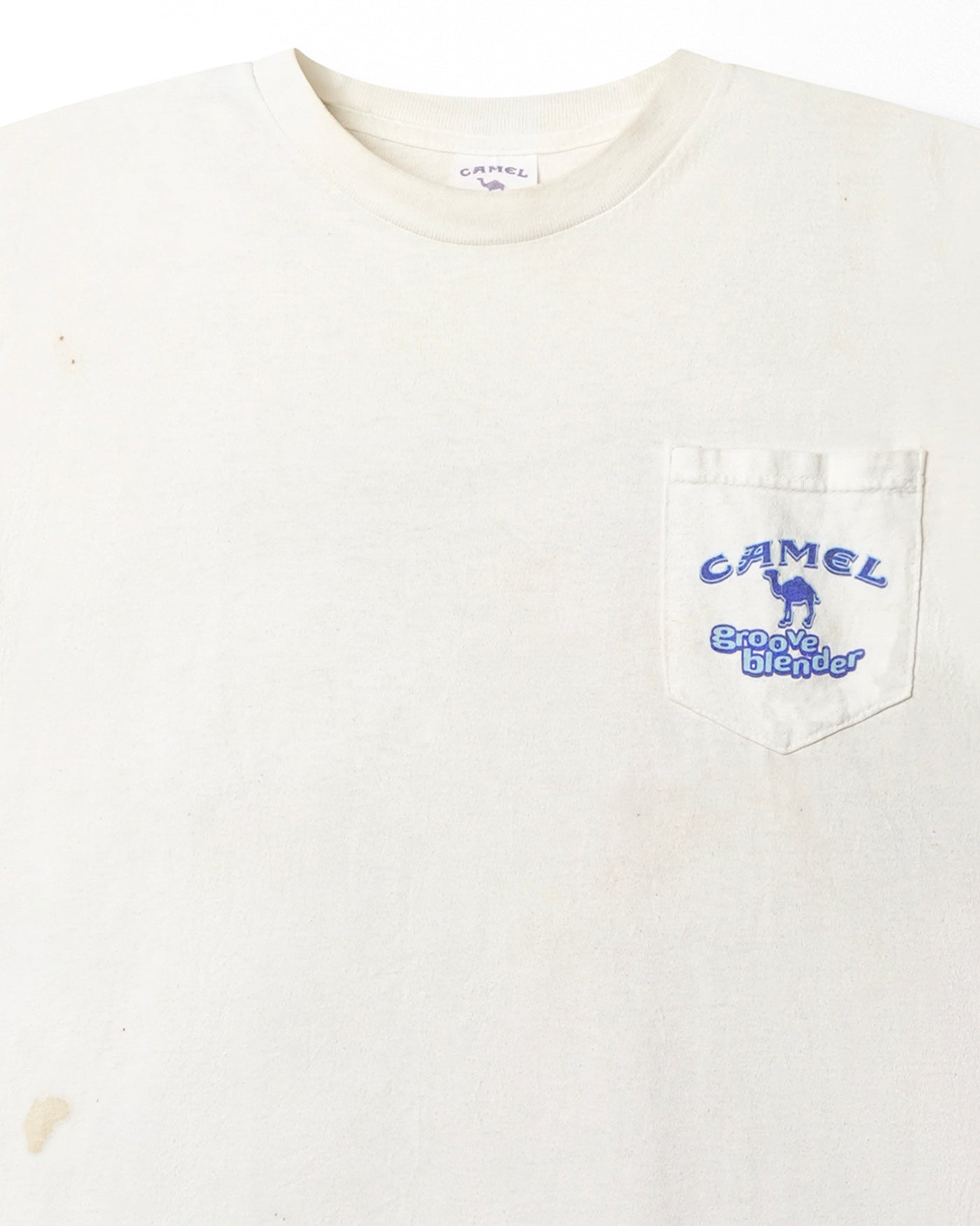 CAMEL "GROOVE BLENDER" WHITE POCKET T-SHIRT