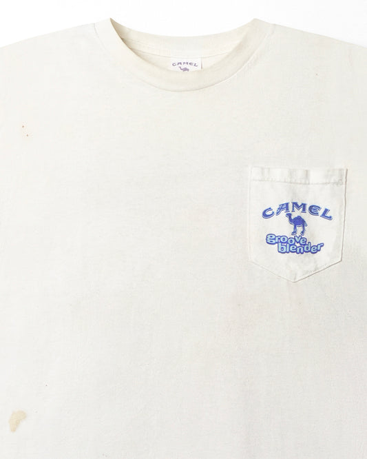 CAMEL "GROOVE BLENDER" WHITE POCKET T-SHIRT
