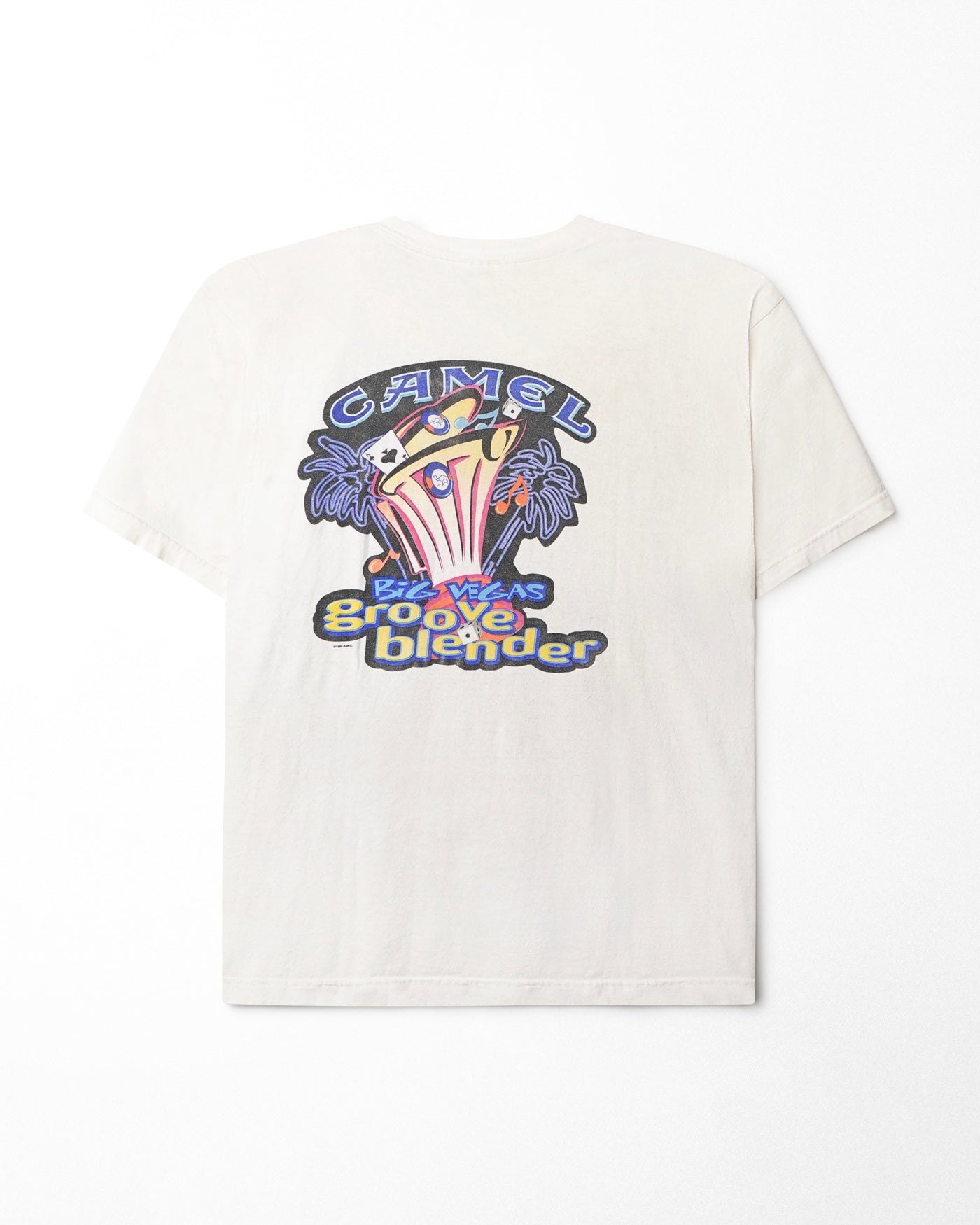 CAMEL "GROOVE BLENDER" WHITE POCKET T-SHIRT