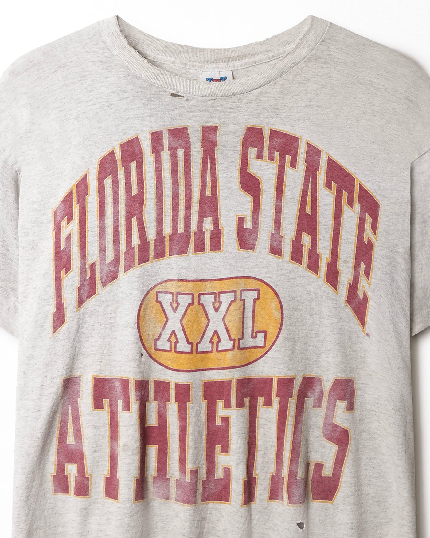 TNT “FLORIDA STATE XXL ATHLETICS” GREY DISTRESSED T-SHIRT