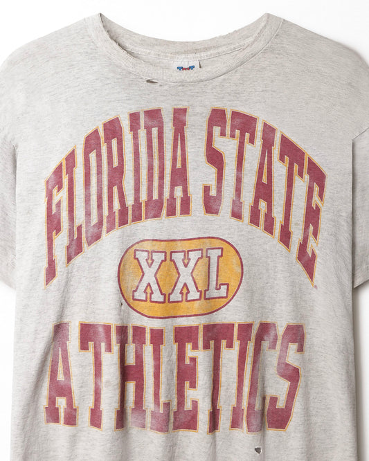 TNT “FLORIDA STATE XXL ATHLETICS” GREY DISTRESSED T-SHIRT